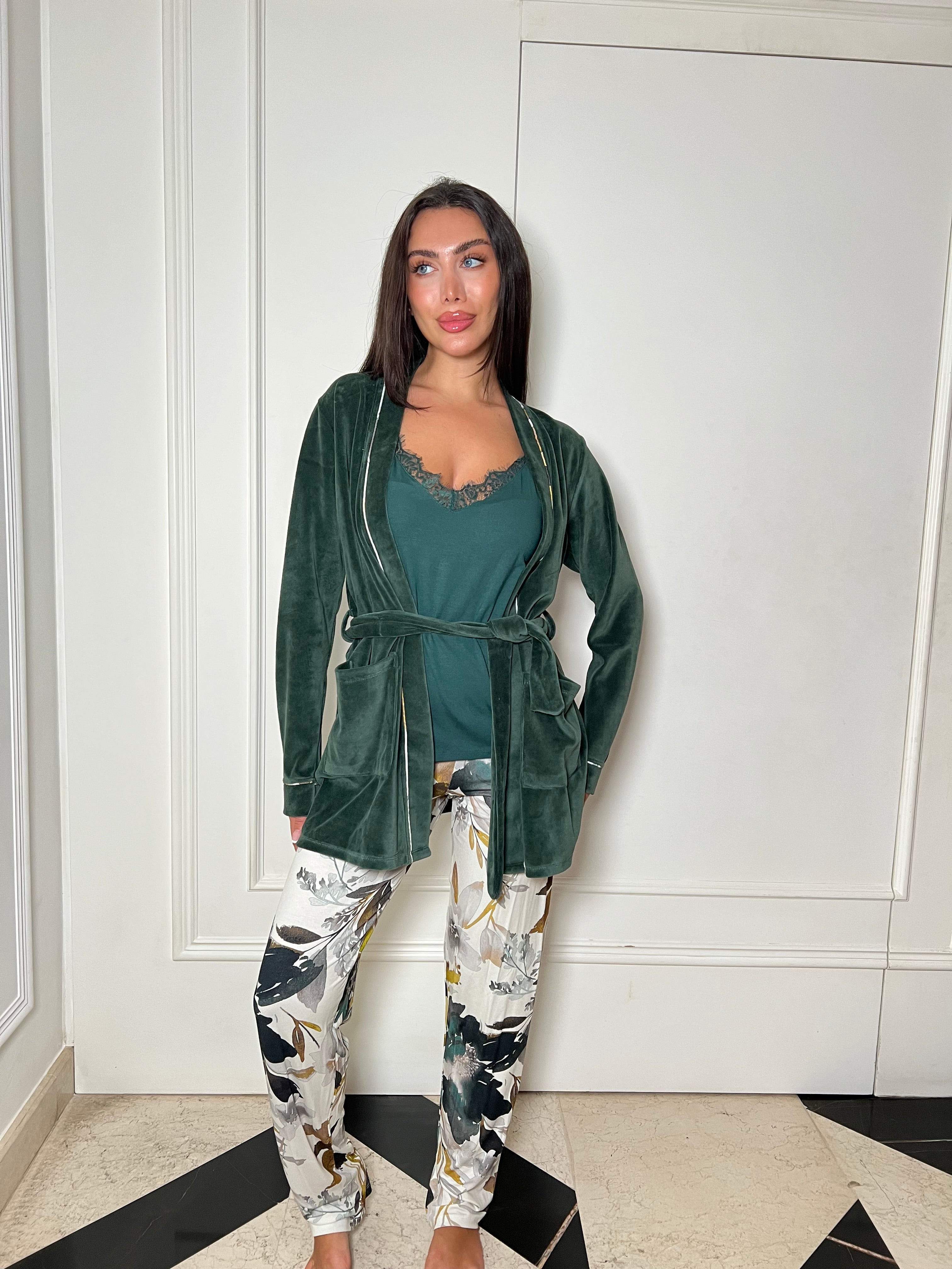 Evergreen Dream Pants Pajama Set