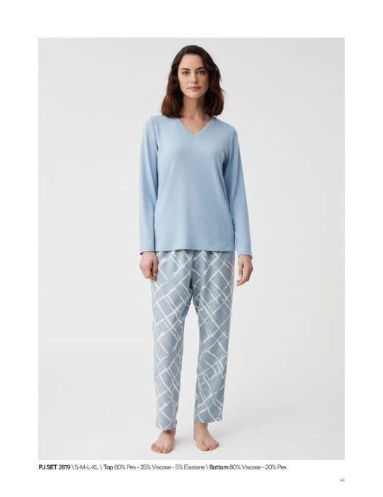 Geometric Slumber Pants Pajama Set