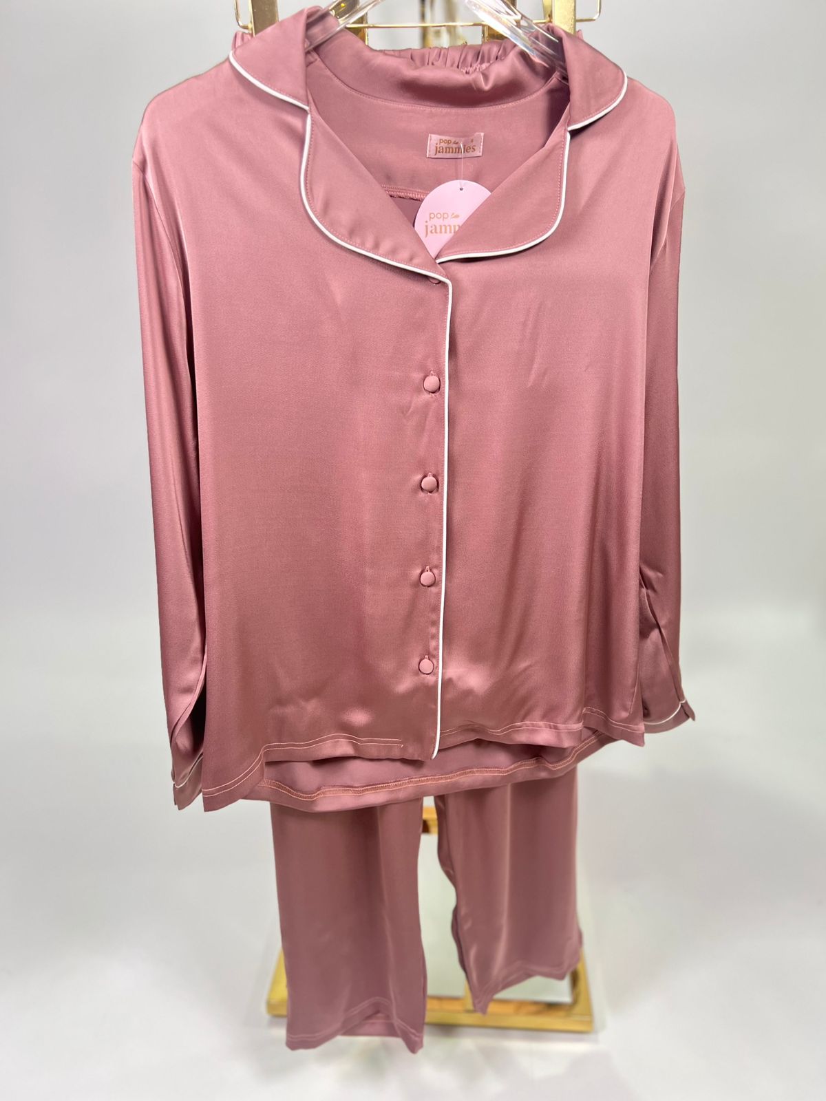 women’s 2-piece silky satin summer pyjama set - summer pajama - women pj - soft