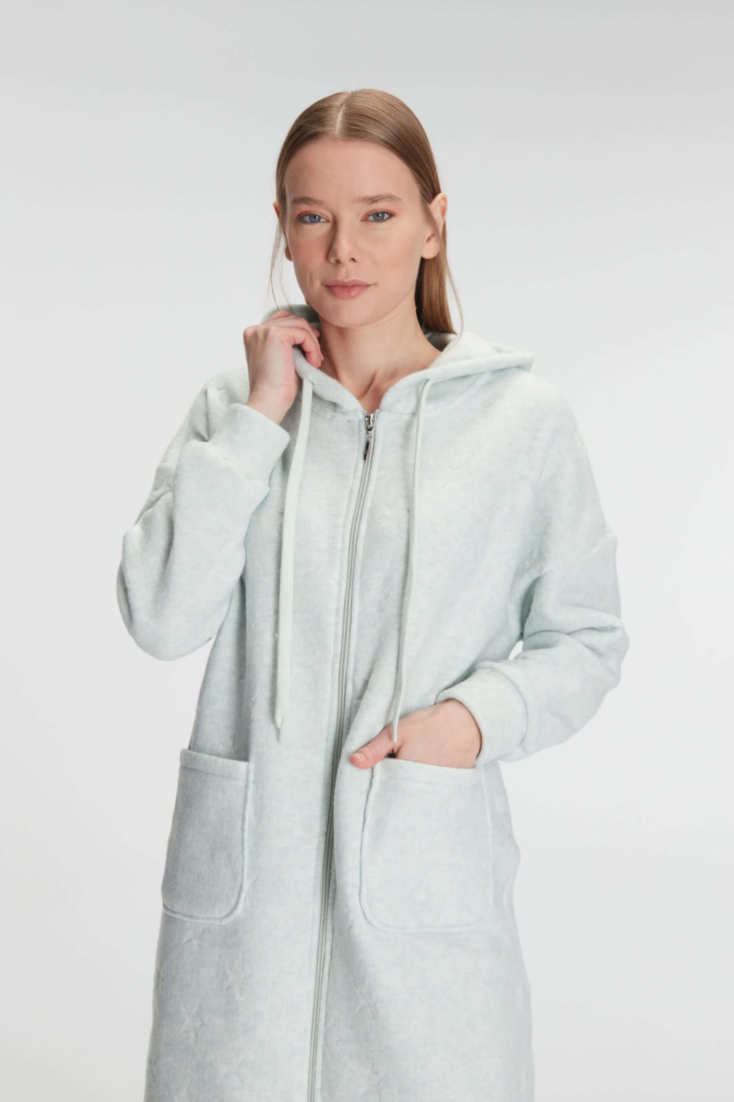 Cloud Soft Zip-Up Hoodie Dress