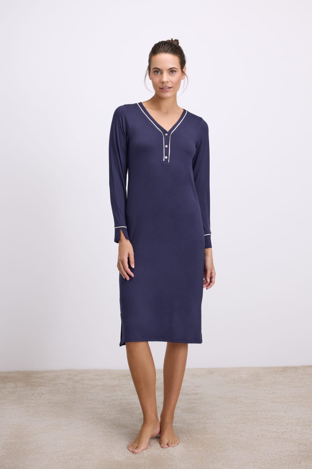 Riviera Piping Night Dress