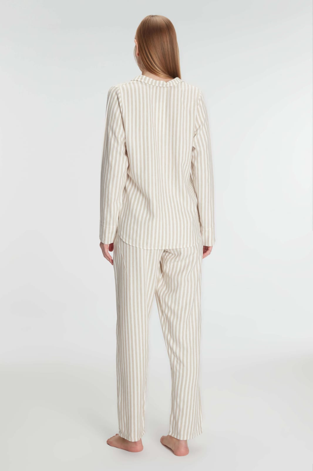 Desert Sands Pinstripe Pants Pajama Set