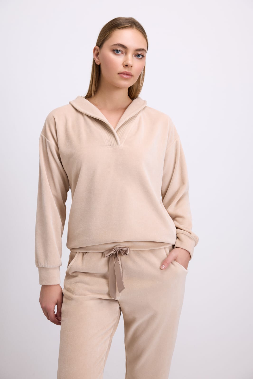 Cloudspun Velour Pants Pajama Set