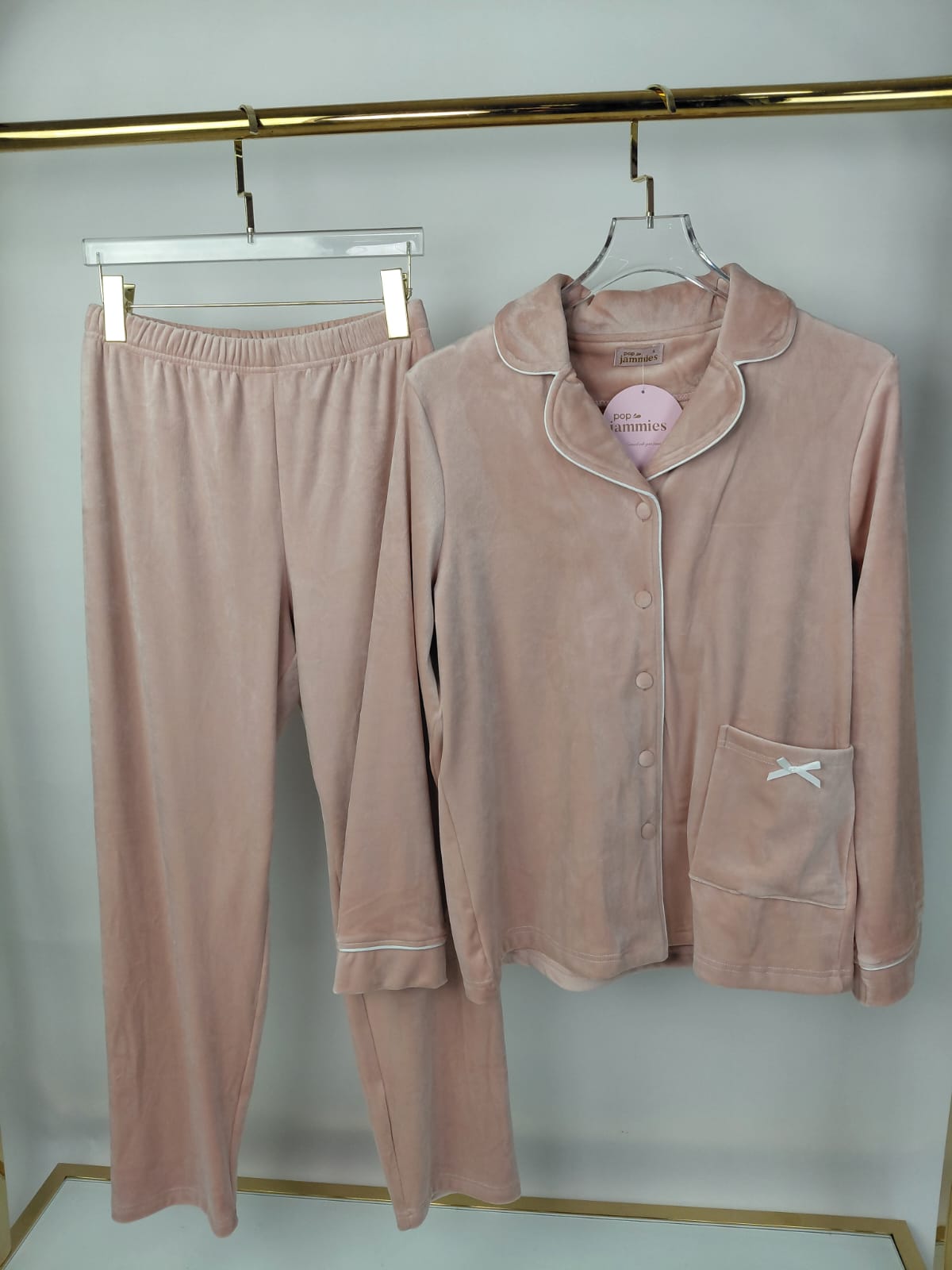 Dream Fleece Button-Up Pants Pajama Set