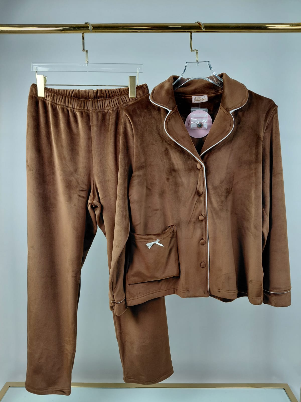 Dream Fleece Button-Up Pants Pajama Set