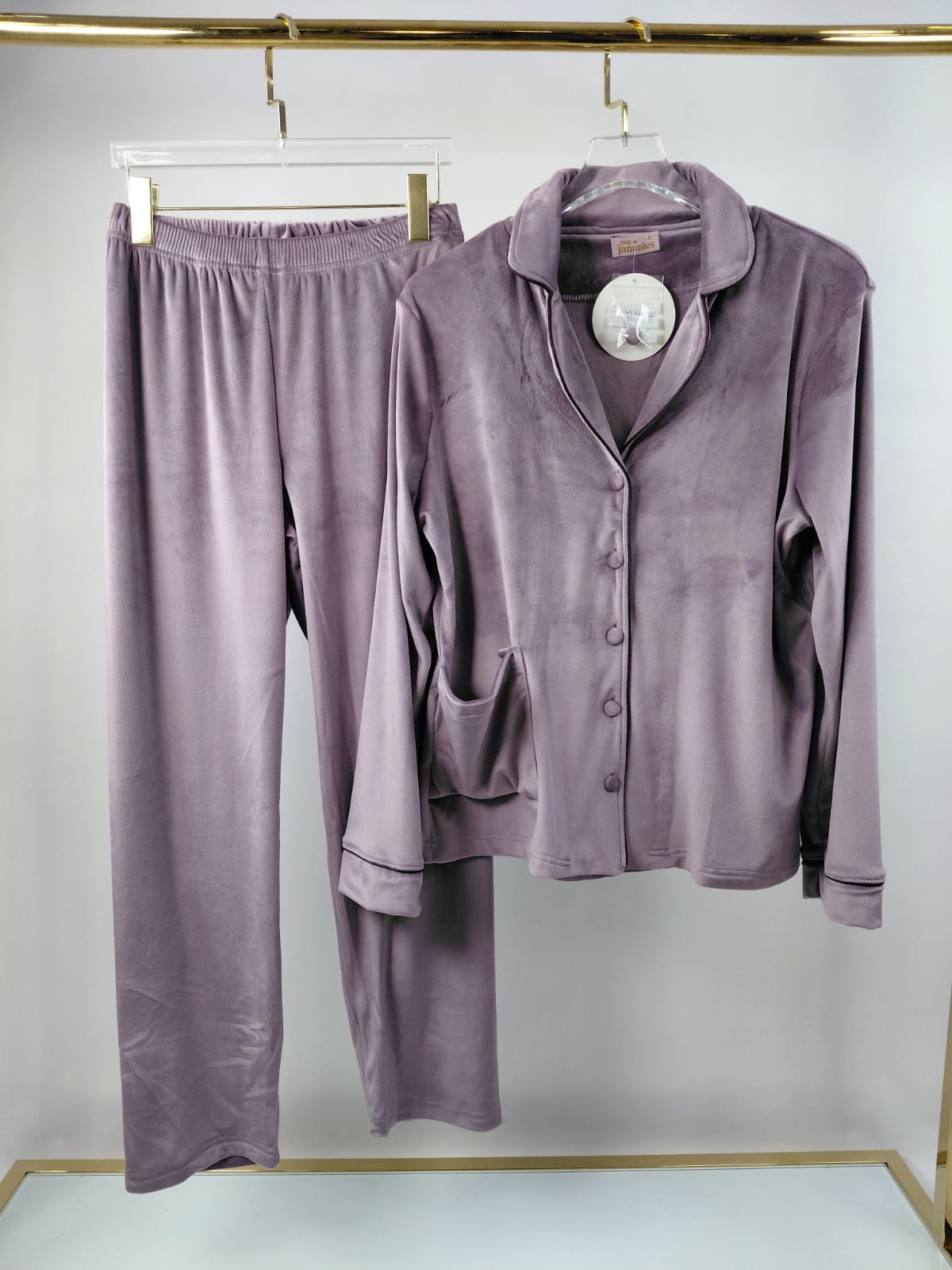 Dream Fleece Button-Up Pants Pajama Set