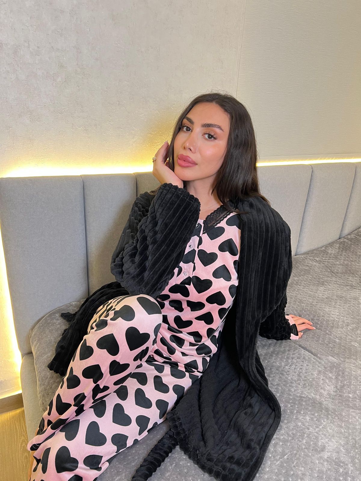 Cozy Weekend Layering Pants Pajama Set