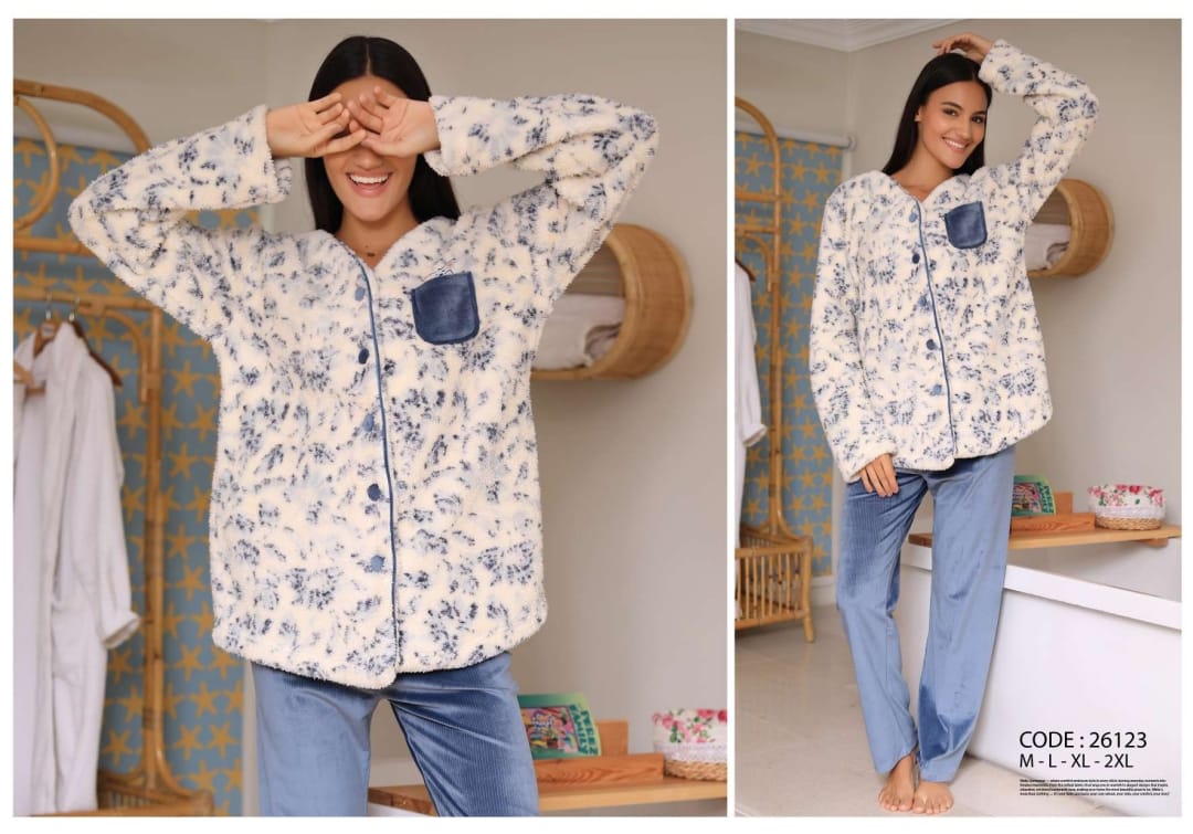 Frosted Fleece Ensemble Pants Pajama Set