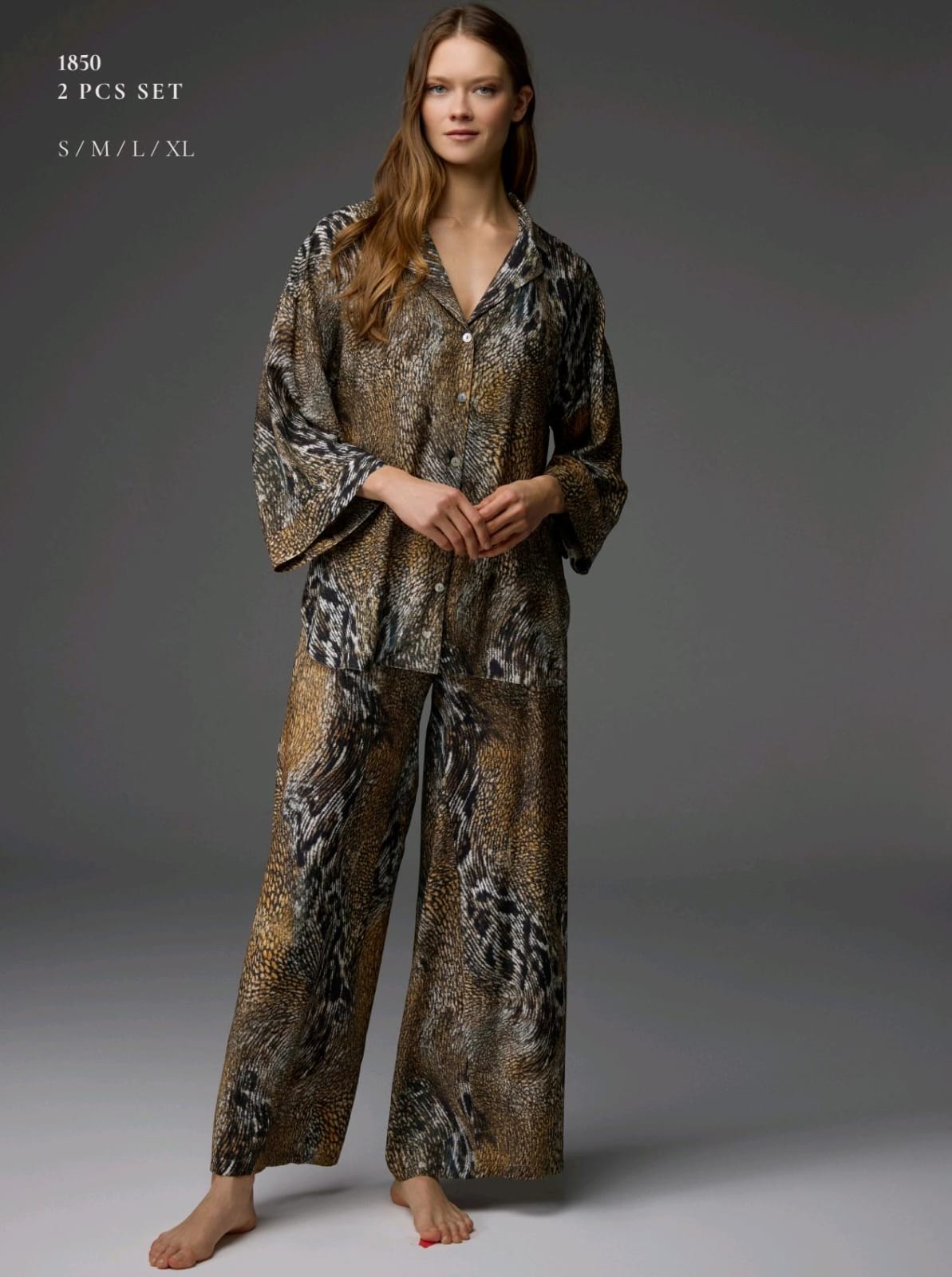 Midnight Sable Pants Pajama Set