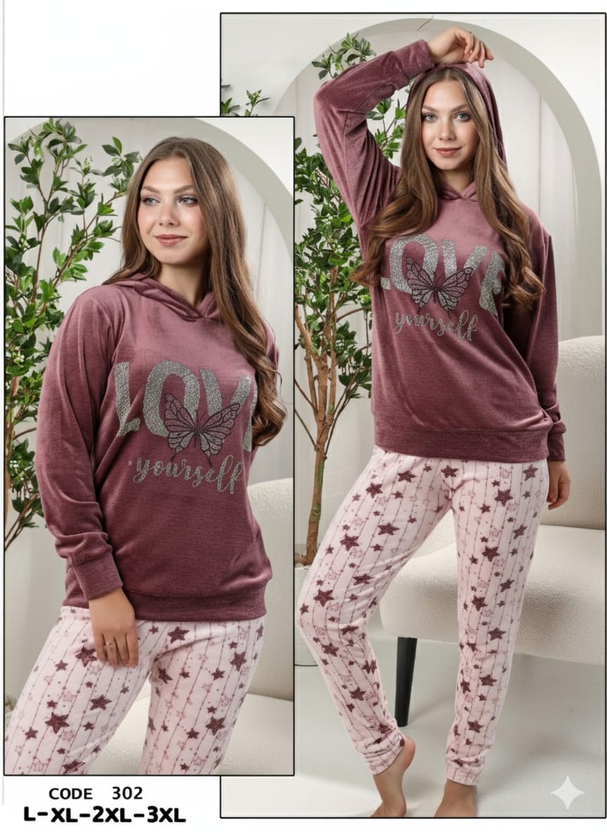 Butterfly Love Pants Pajama Set
