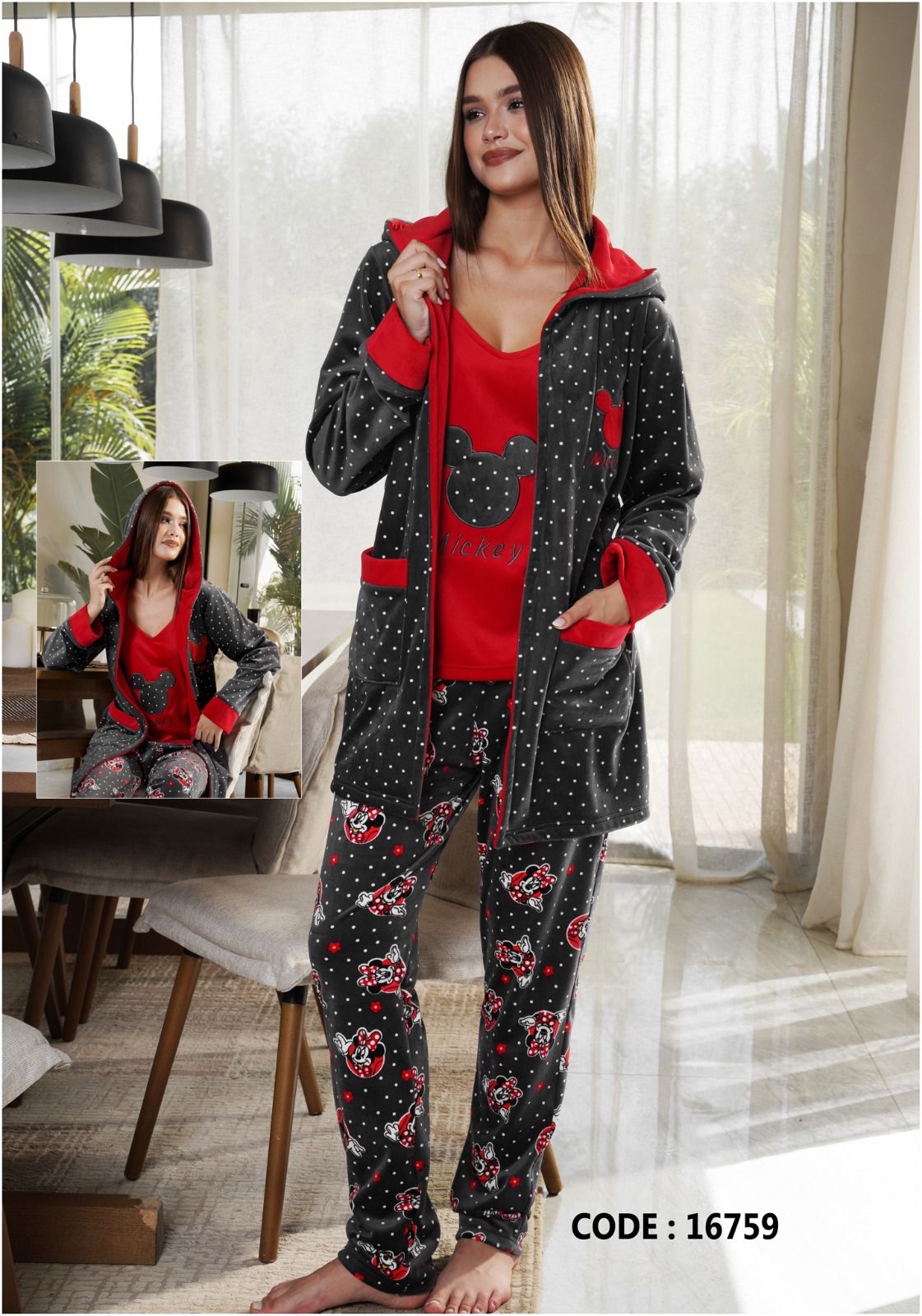 Glitzy Mouse Pants Pajama Set