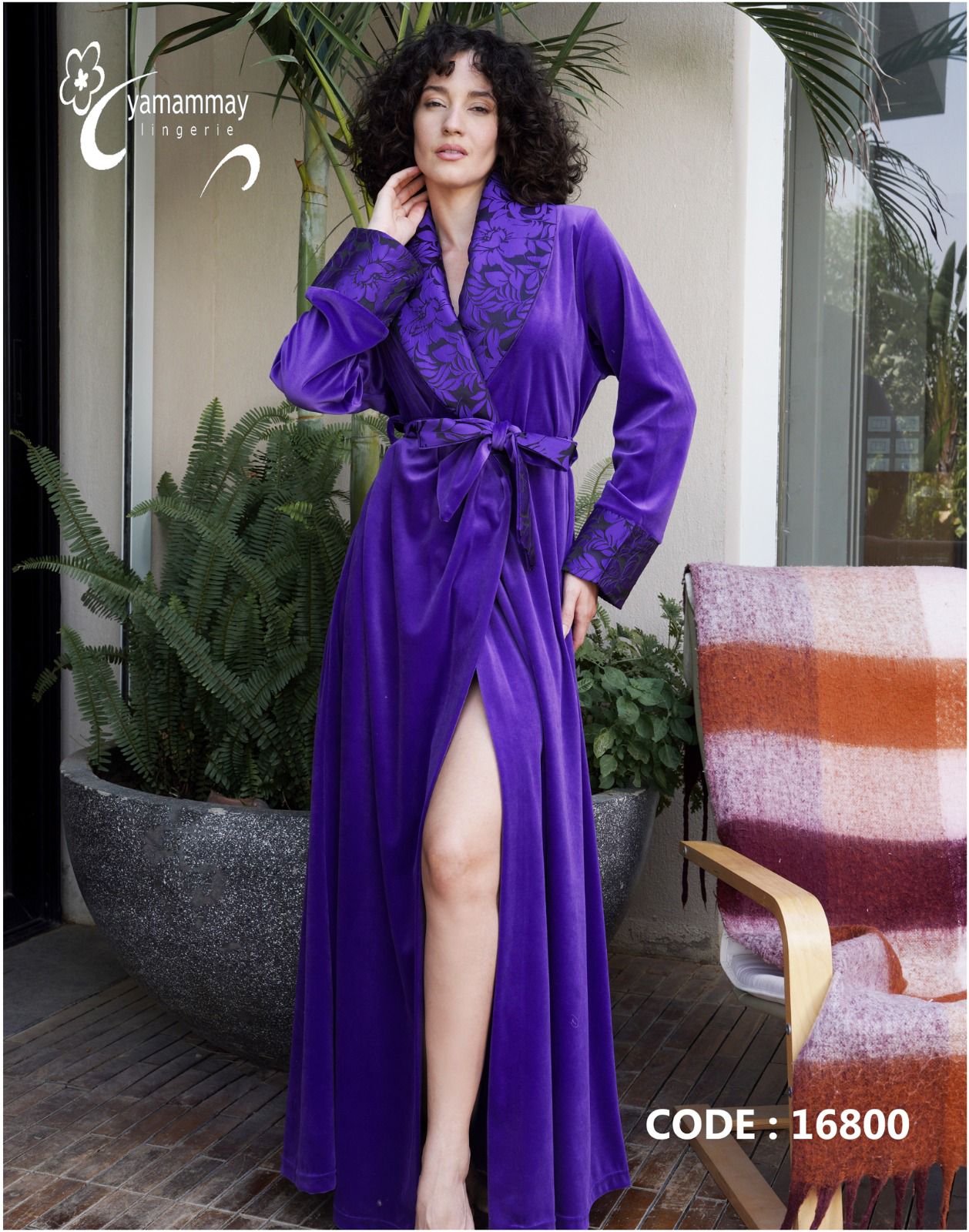 Jewel Tone Velvet Robe