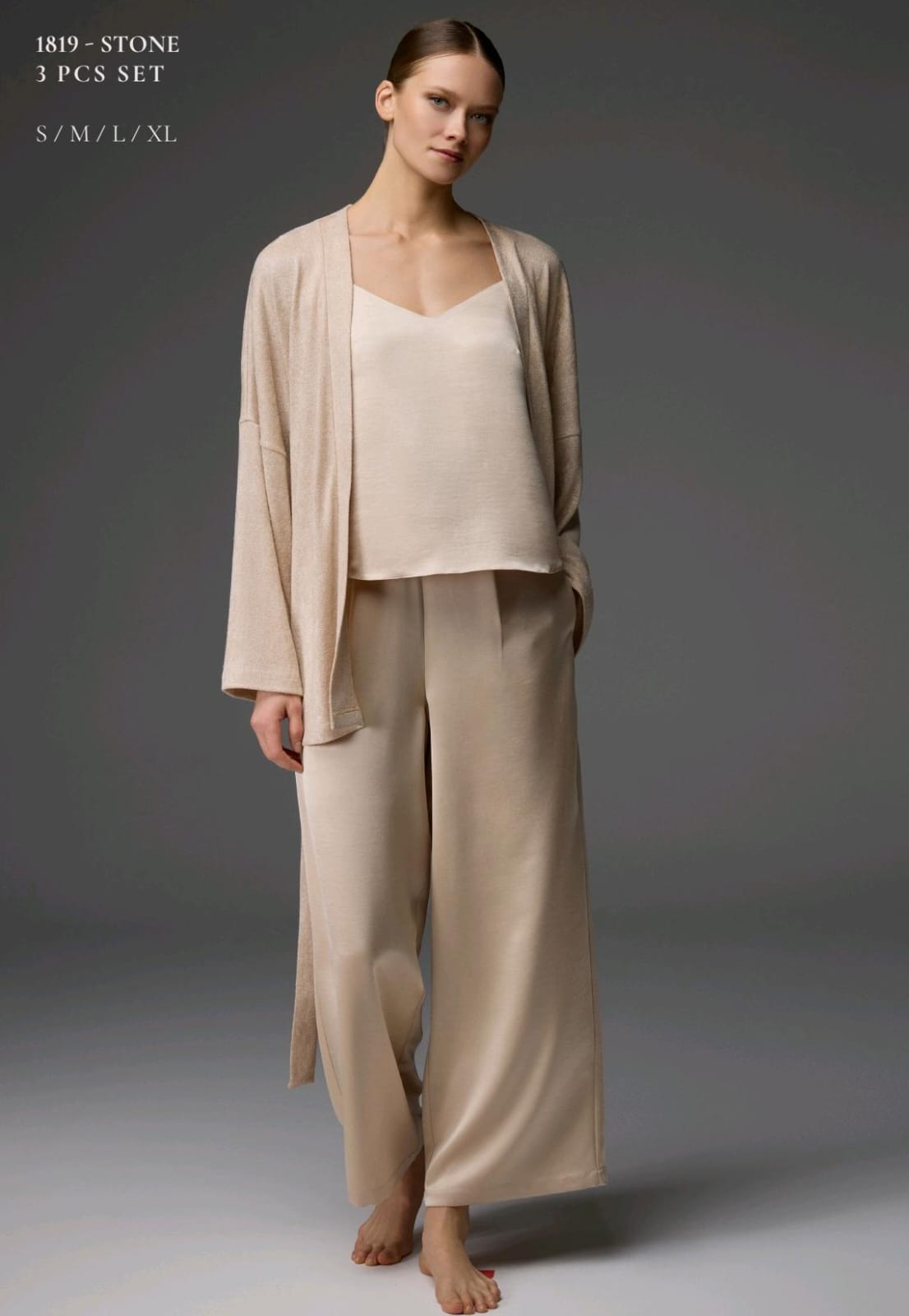Signature Silk-Blend Pants Pajama Set