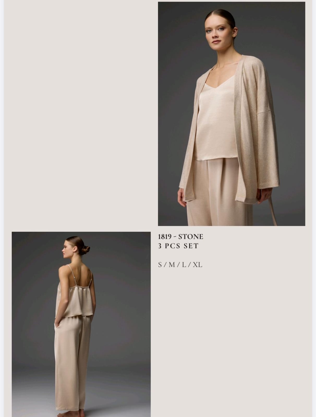 Signature Silk-Blend Pants Pajama Set