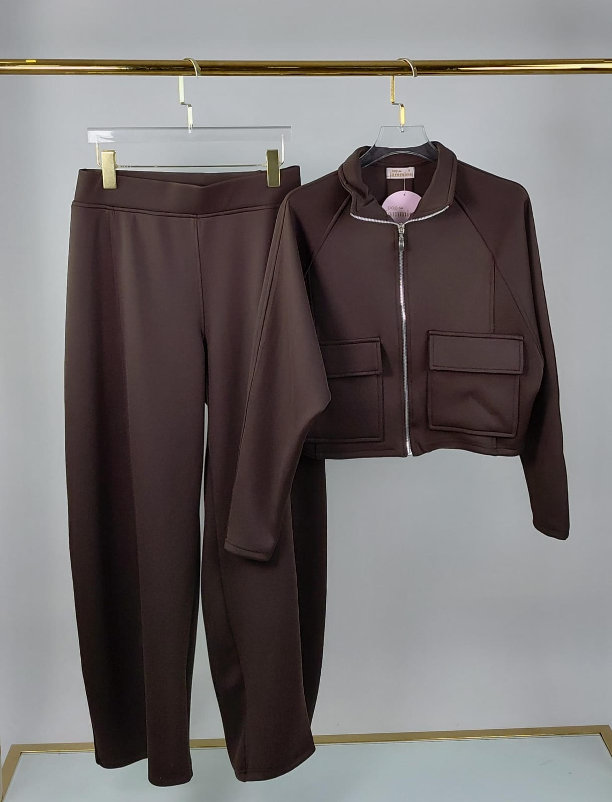 Utility Cropped Jogging Set