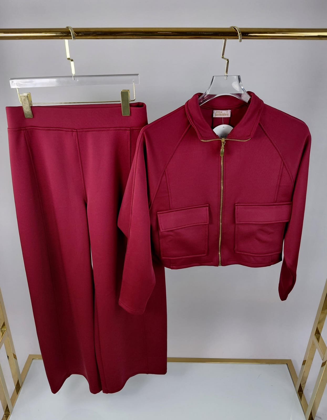 Utility Cropped Jogging Set