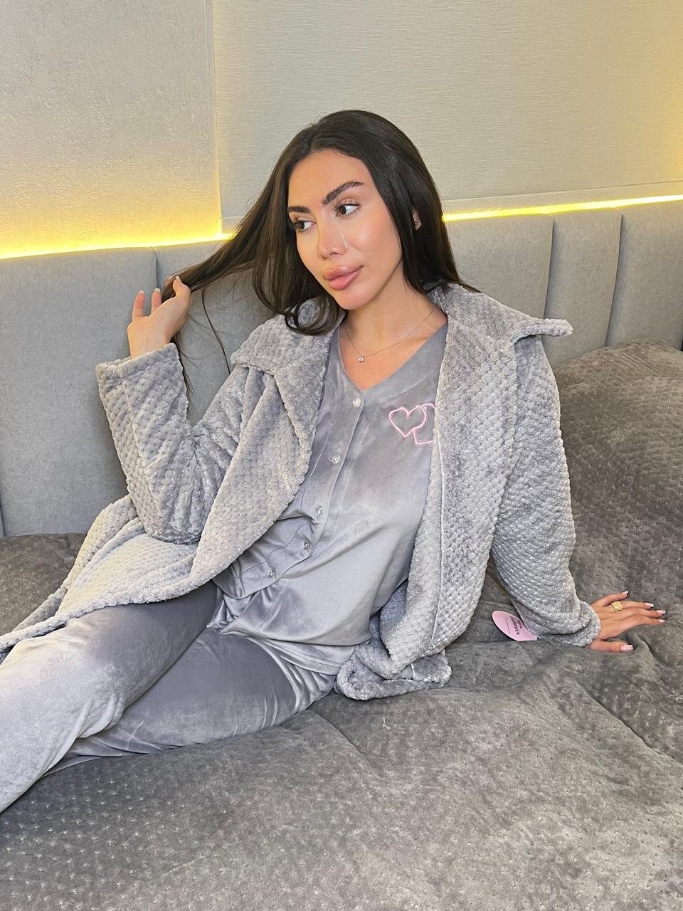 Heartfelt Dreams Pants & Robe Pajama Set