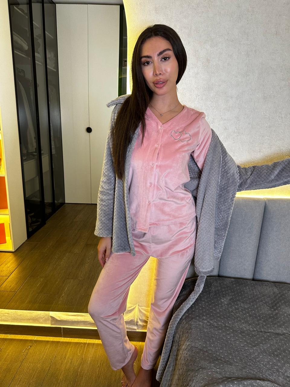 Heartfelt Dreams Pants & Robe Pajama Set