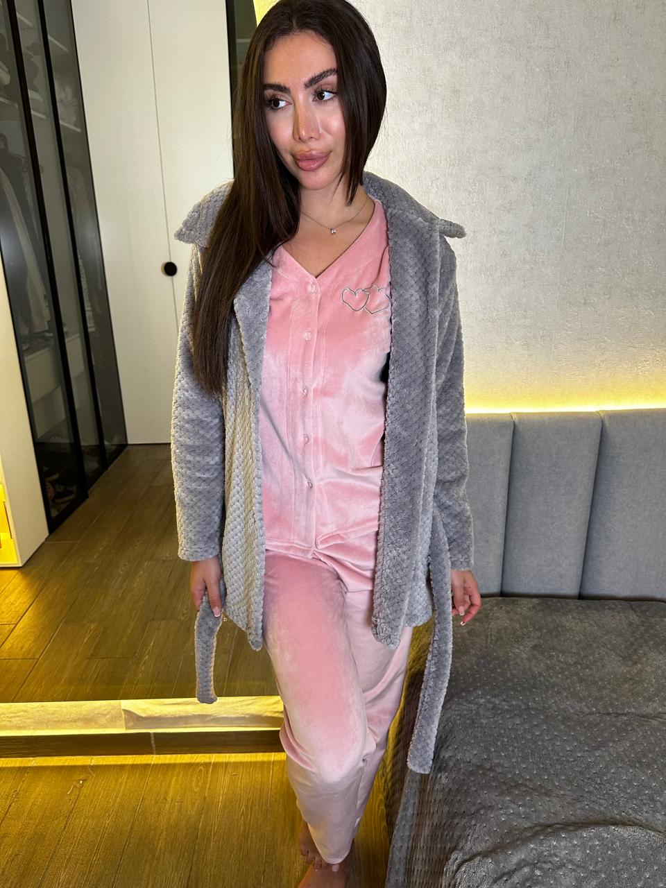 Heartfelt Dreams Pants & Robe Pajama Set