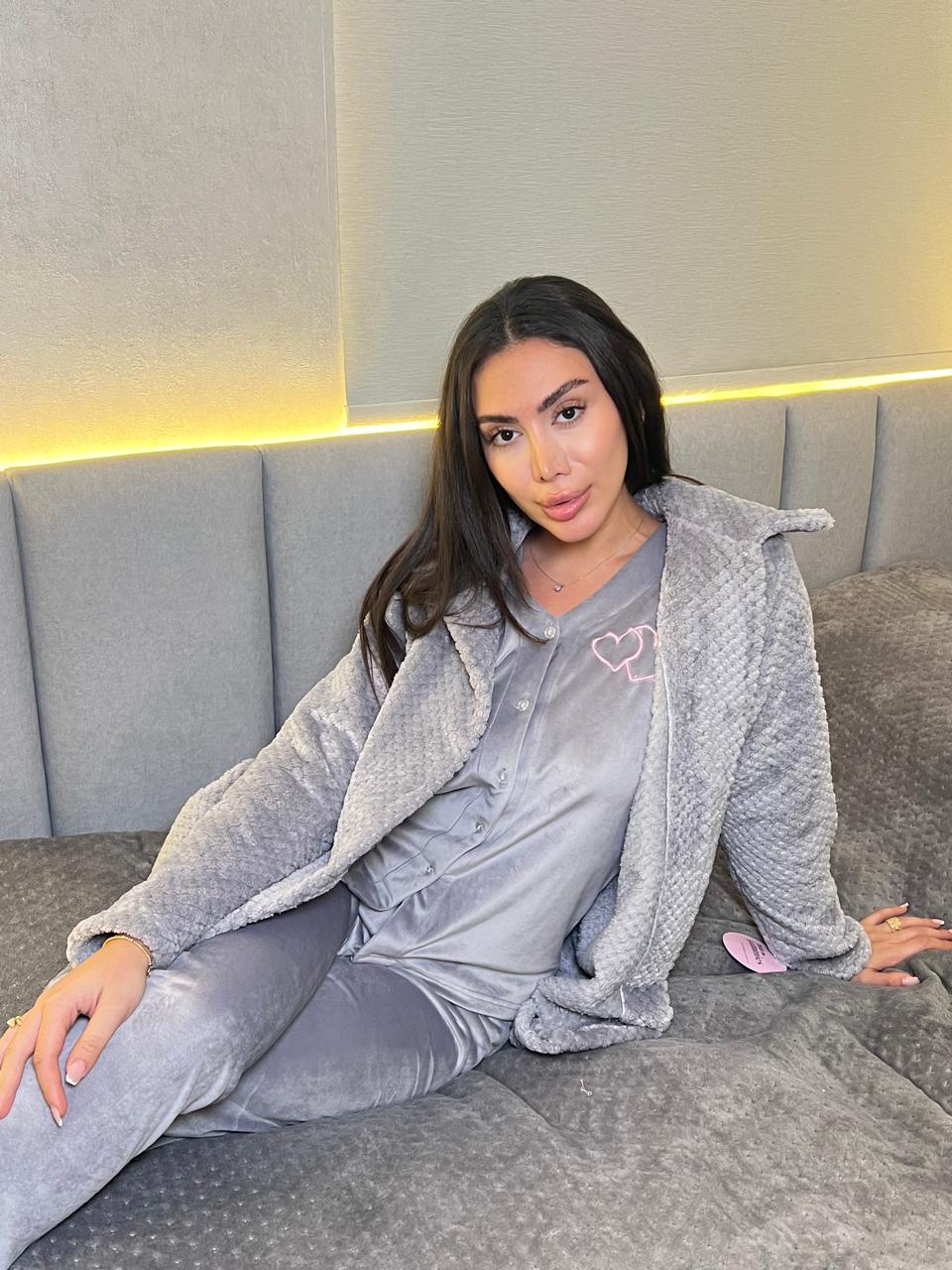 Heartfelt Dreams Pants & Robe Pajama Set