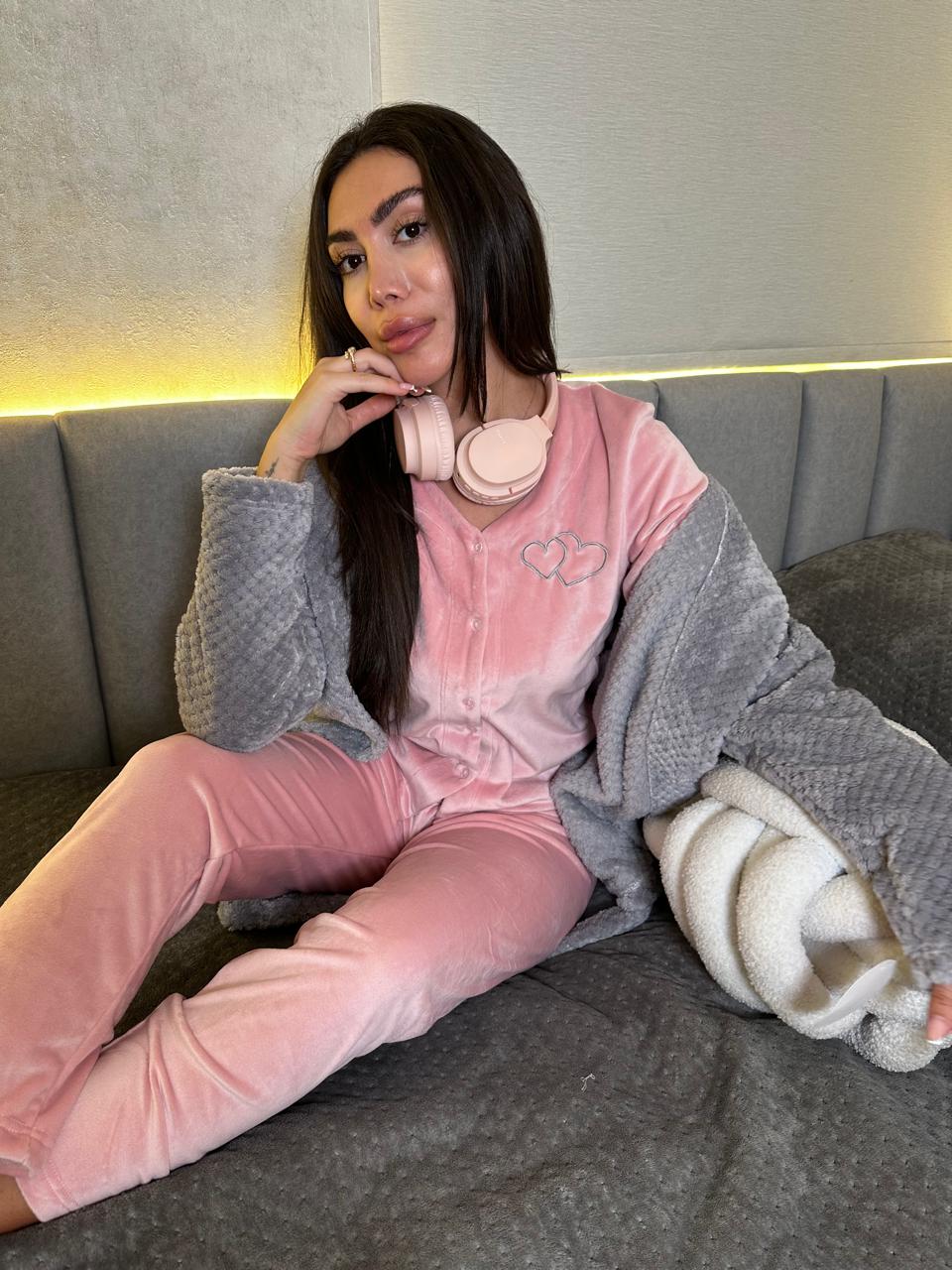 Heartfelt Dreams Pants & Robe Pajama Set