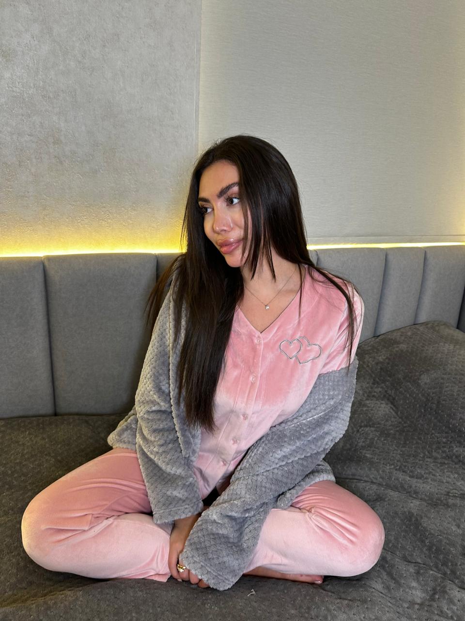 Heartfelt Dreams Pants & Robe Pajama Set