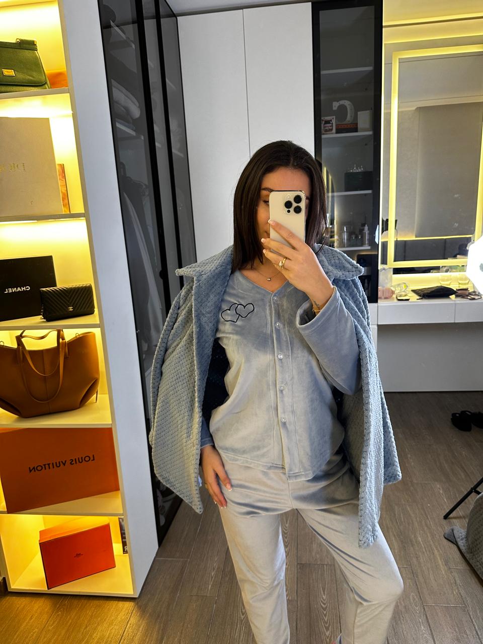 Heartfelt Dreams Pants & Robe Pajama Set