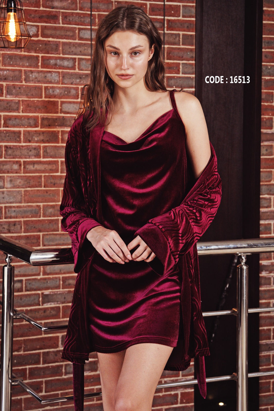 Royal Wave Dress & Robe Set