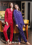 Classic Piped Pants Pajama Set