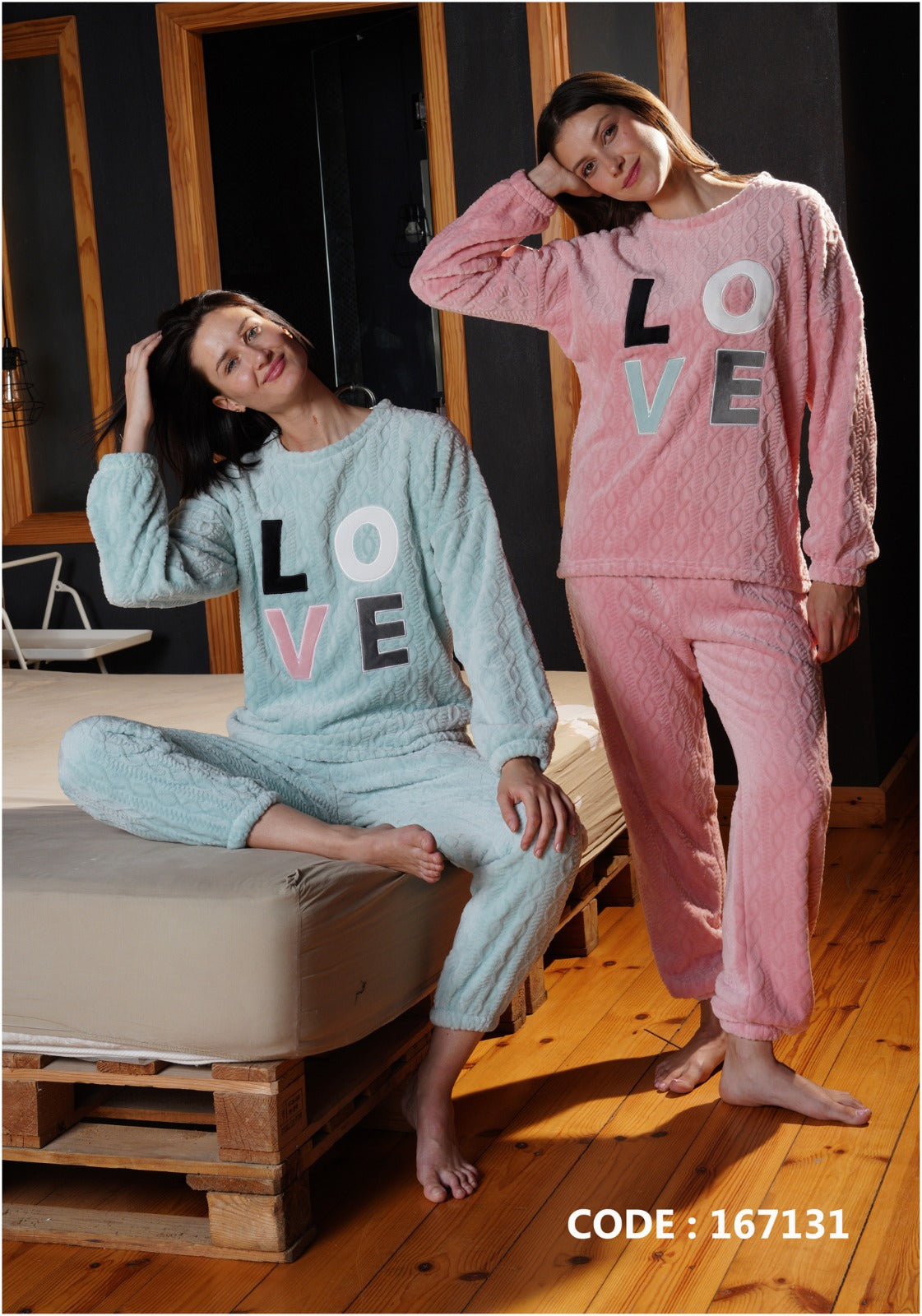 Snuggle Texture Pants Pajama Set