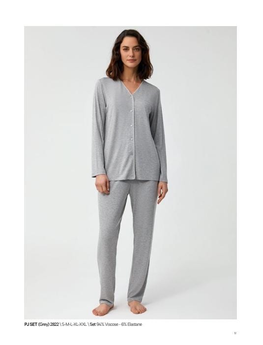 Heather Grey Slumber Pants Pajama Set