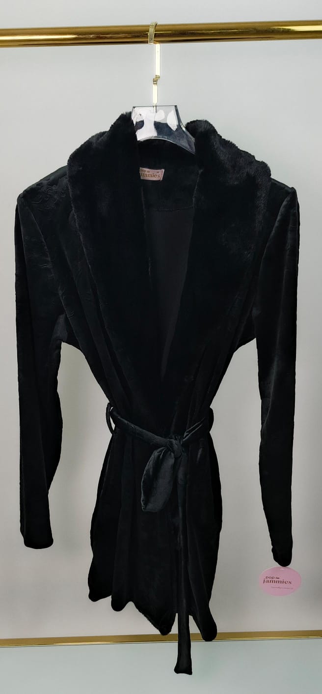 Noir Opulence Robe