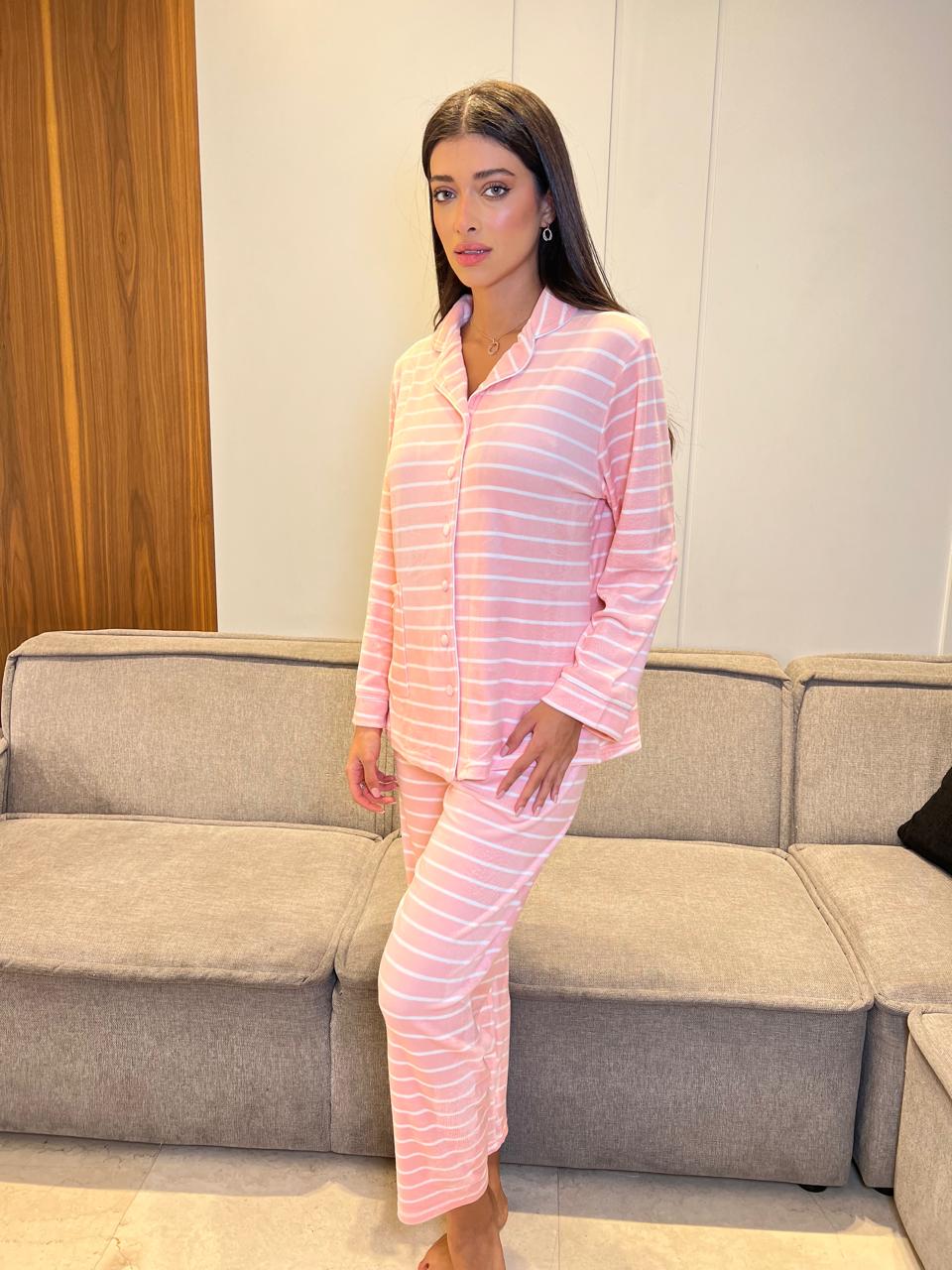 Velvet Pants Pajama Set