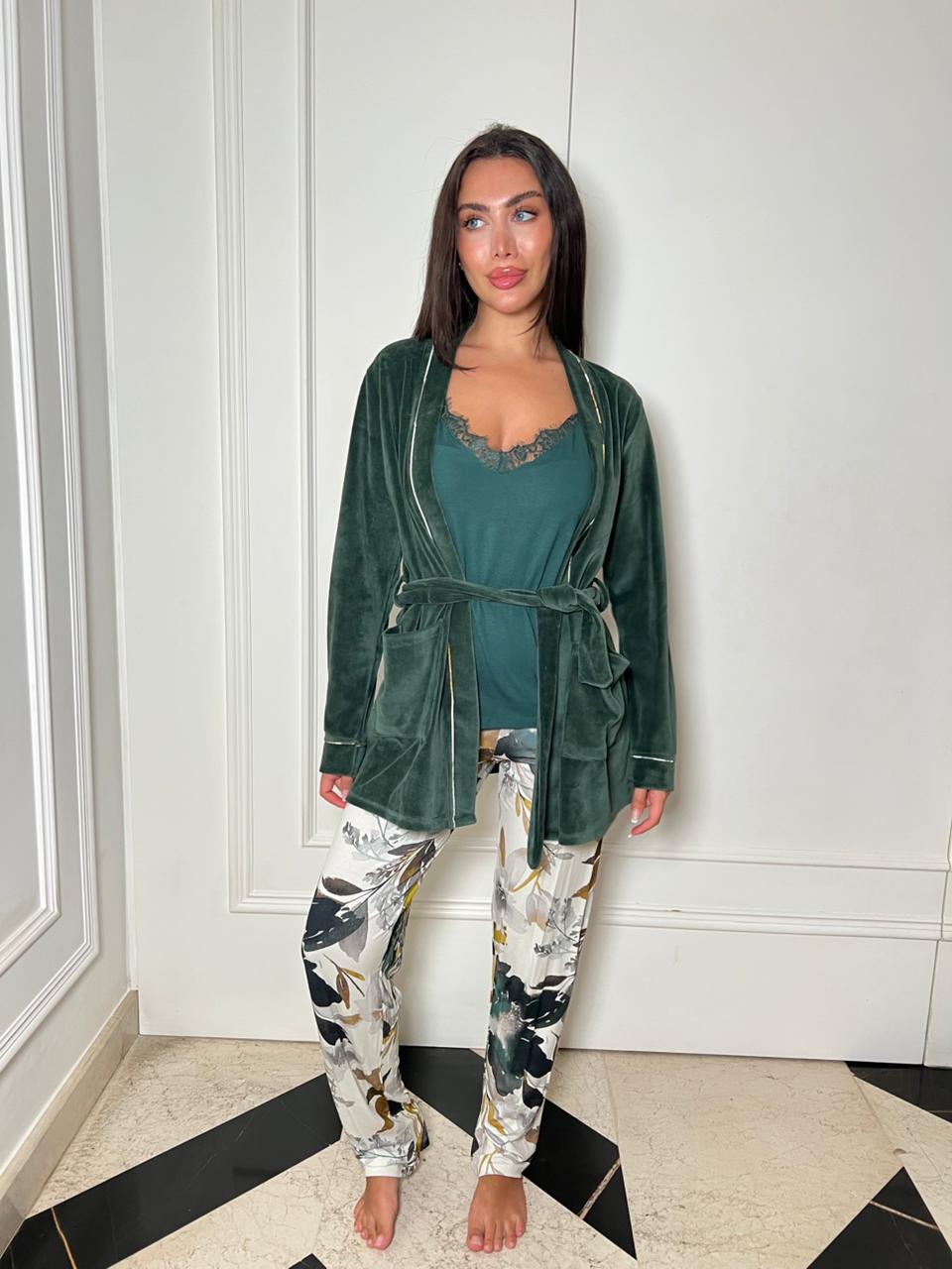 Evergreen Dream Pants Pajama Set