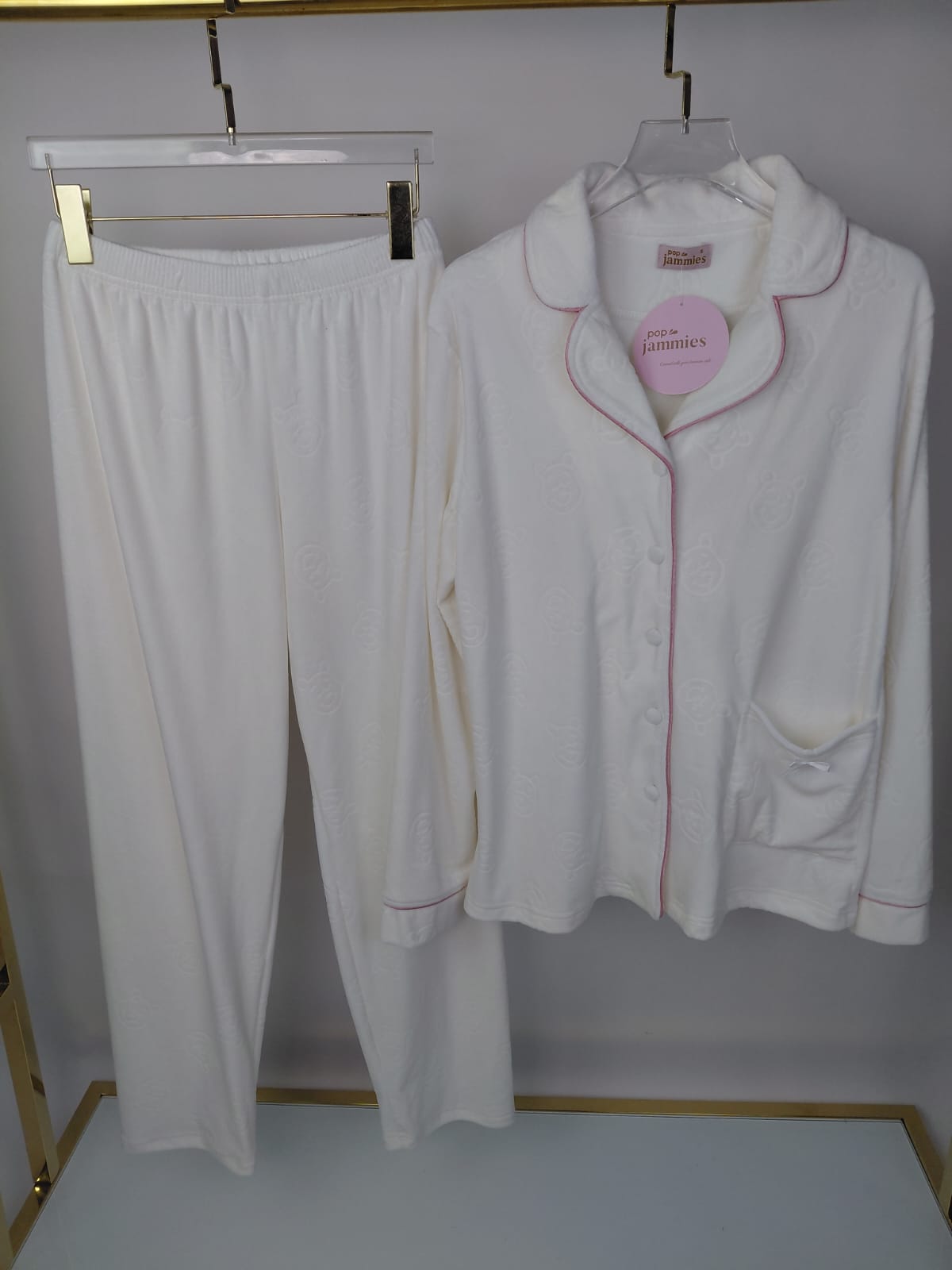 Dream Fleece Button-Up Pants Pajama Set