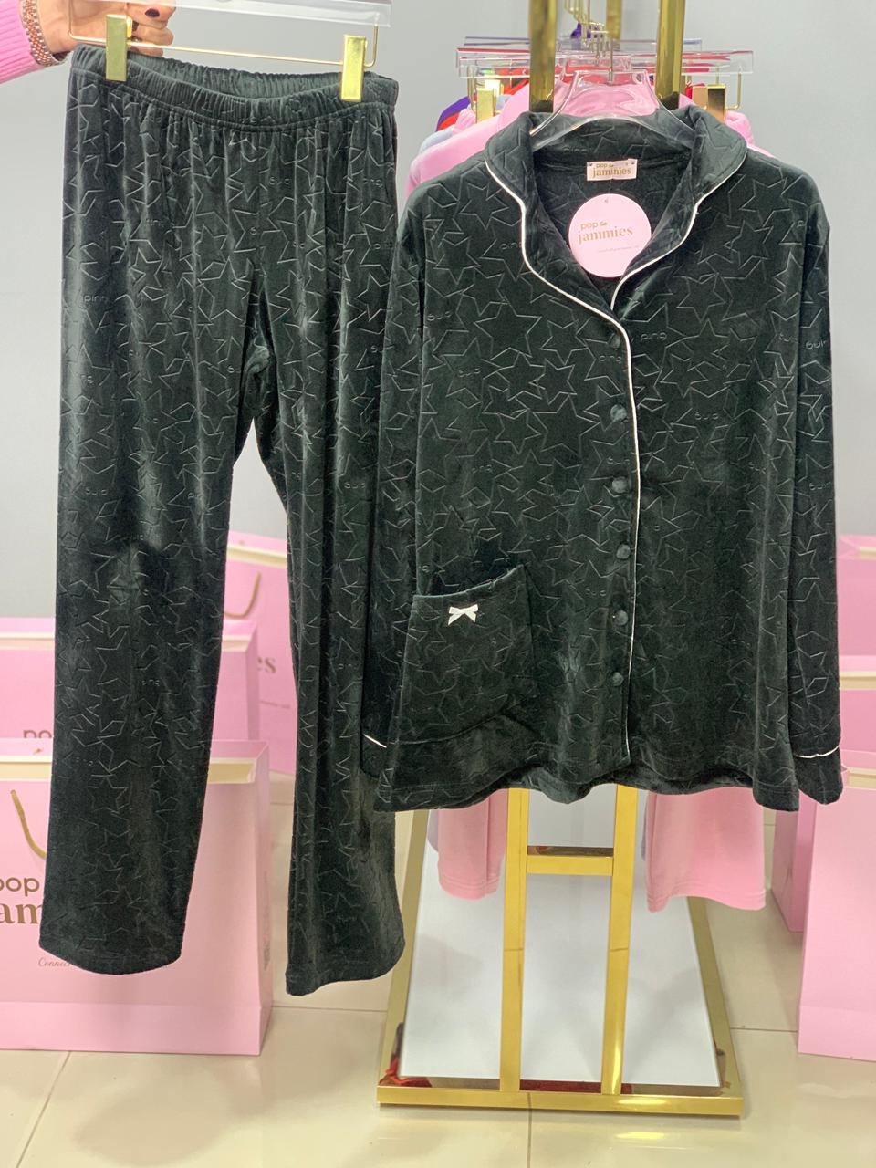 Velvet Pants Pajama Set