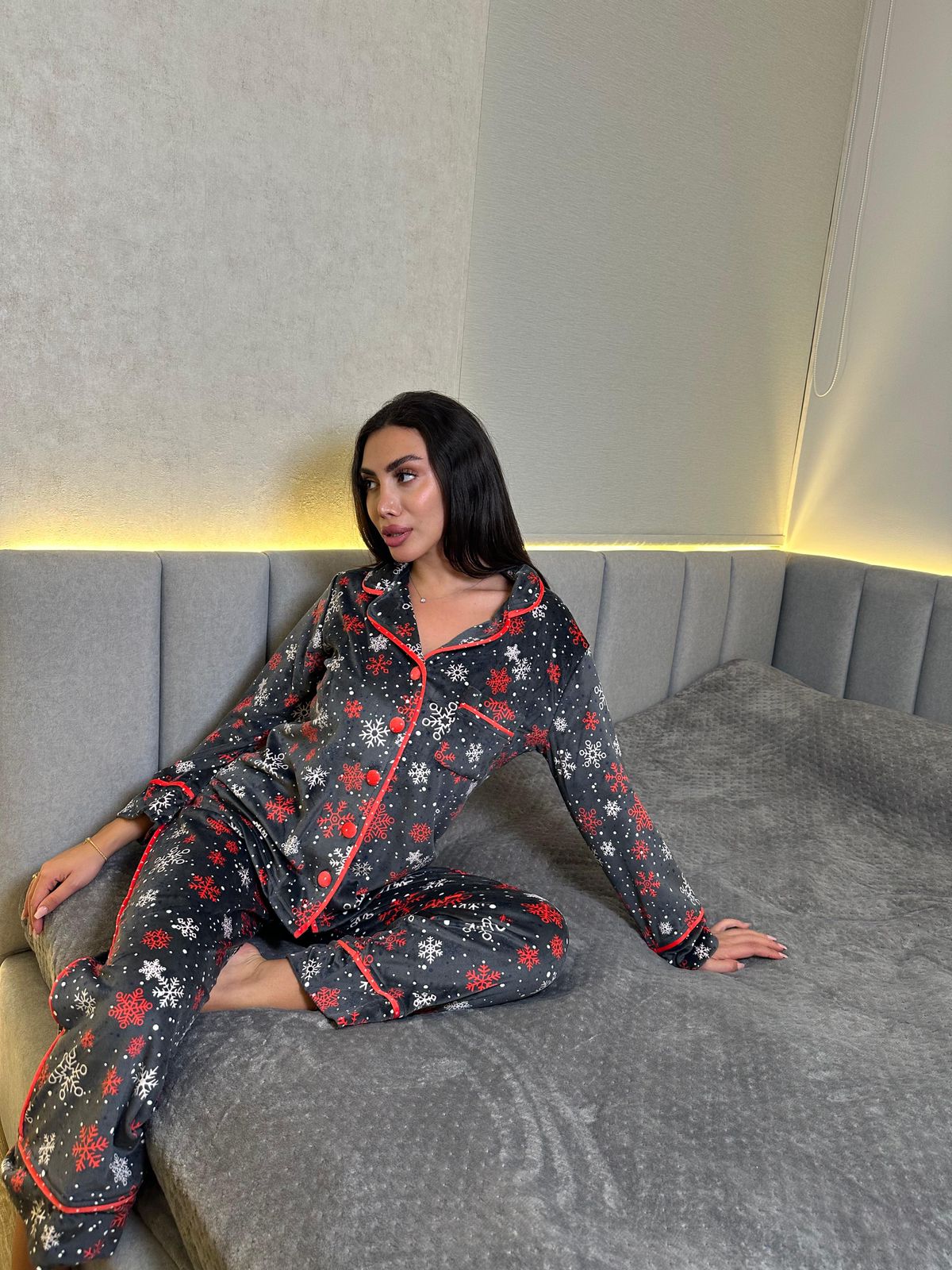 Winter Frost Flannel Pants Pajama Set