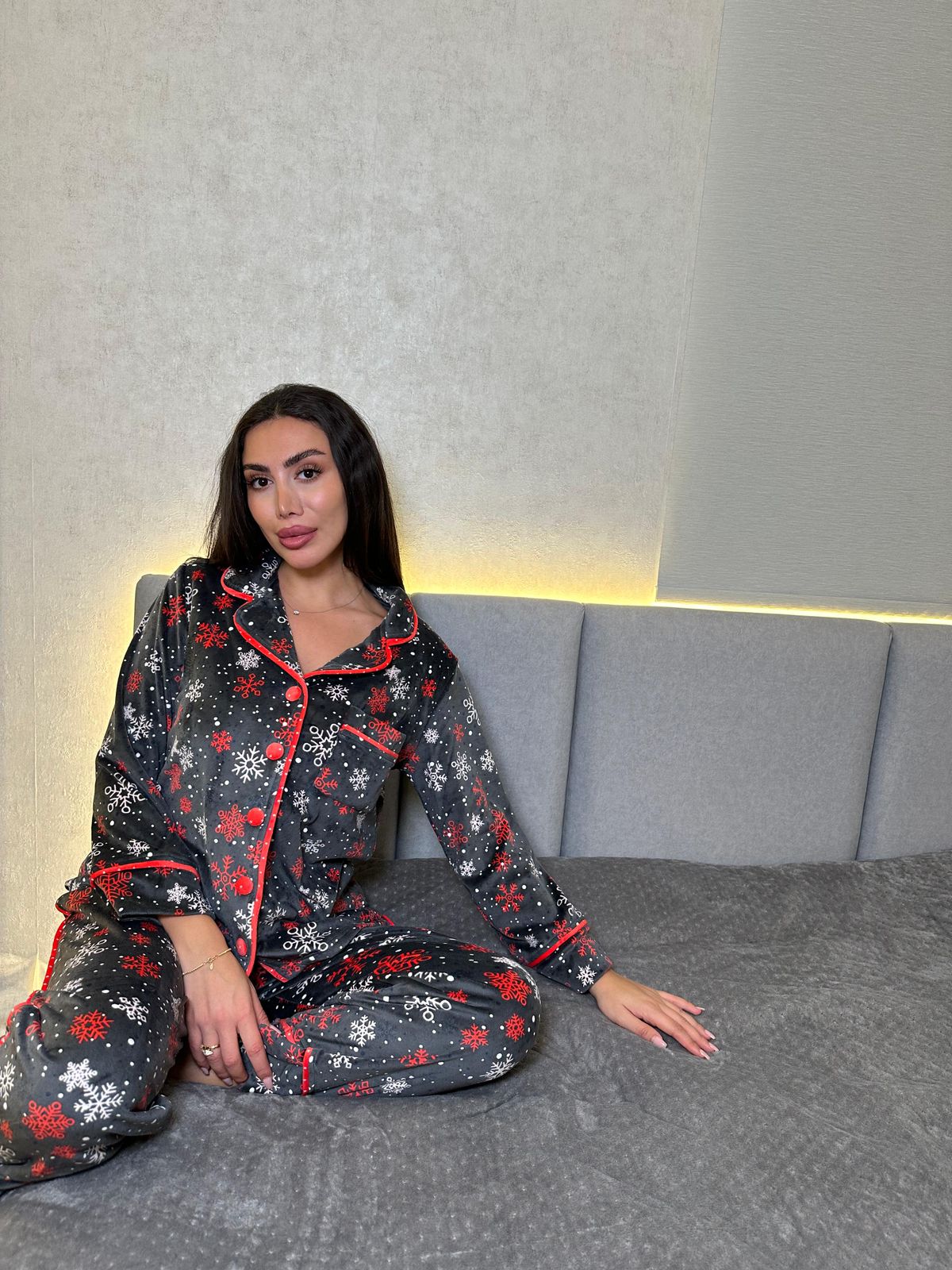 Winter Frost Flannel Pants Pajama Set