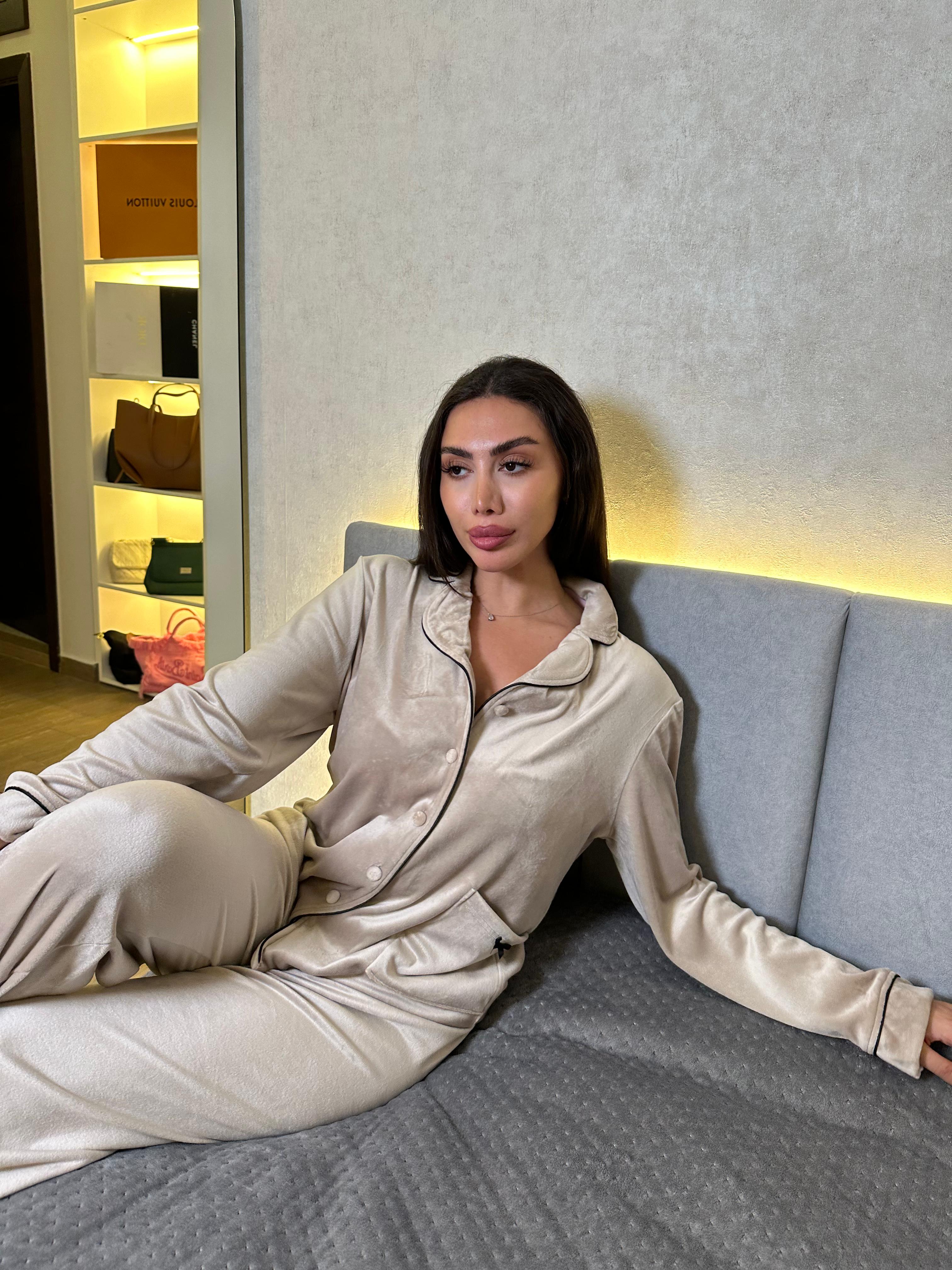 Dream Fleece Button-Up Pants Pajama Set