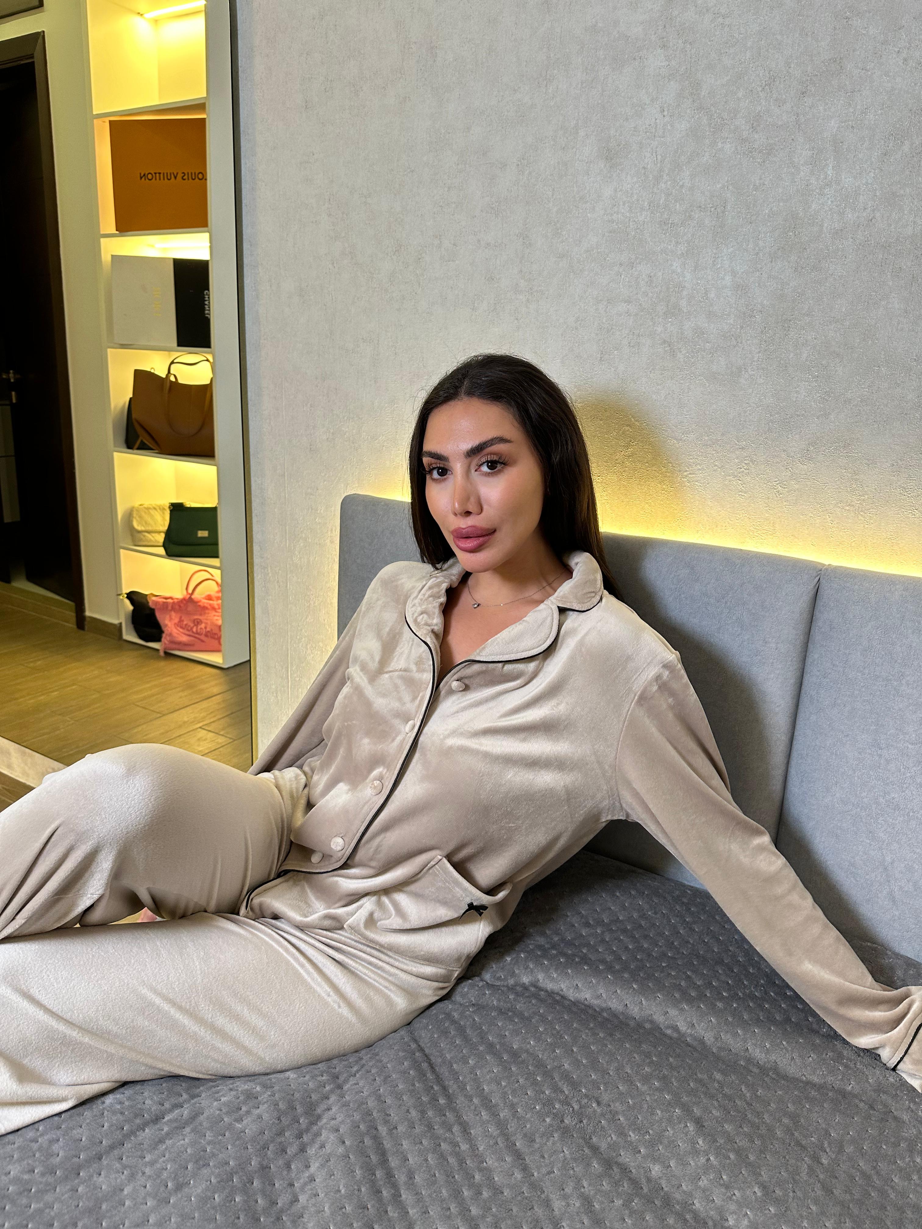 Dream Fleece Button-Up Pants Pajama Set