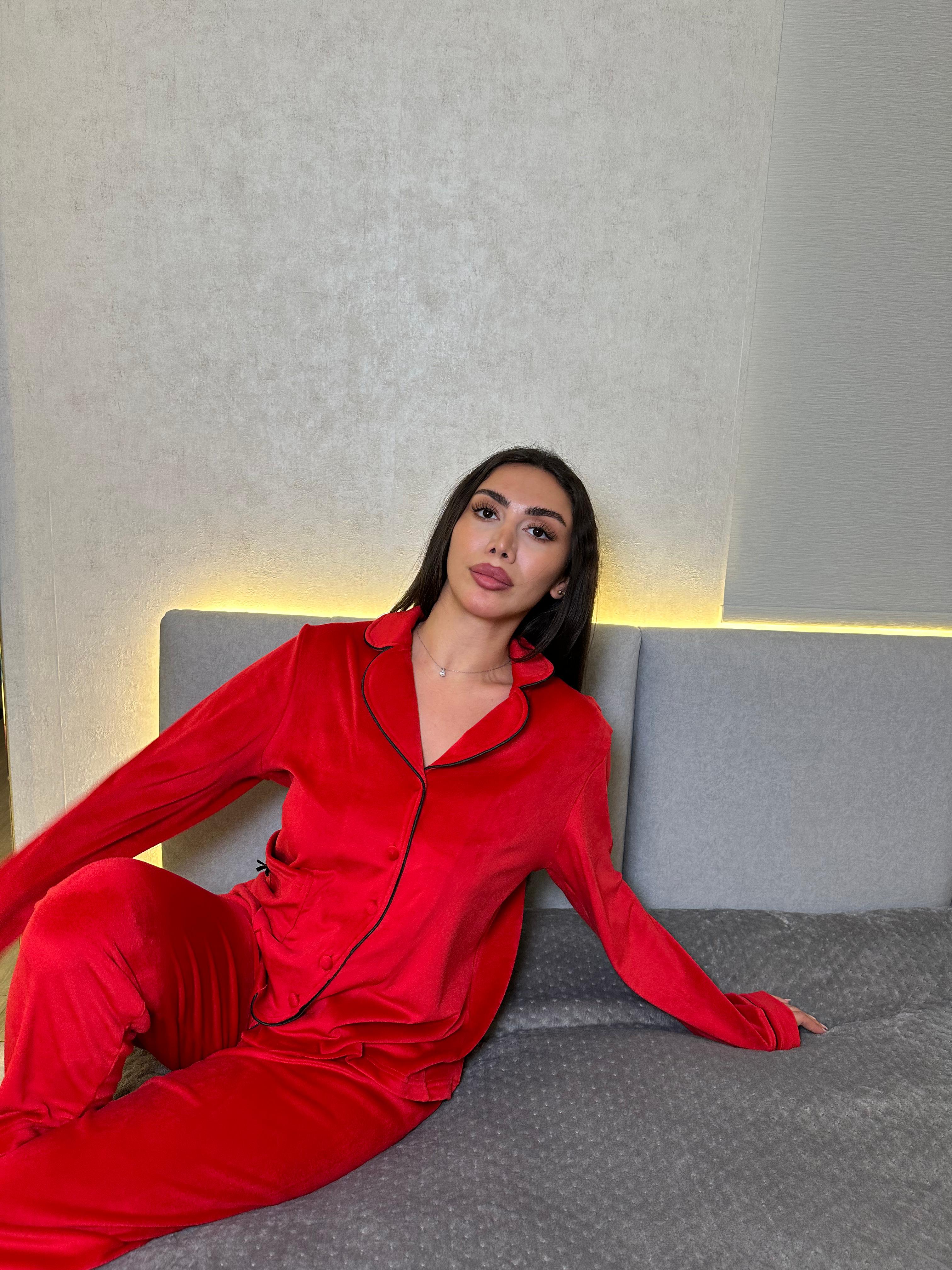 Dream Fleece Button-Up Pants Pajama Set