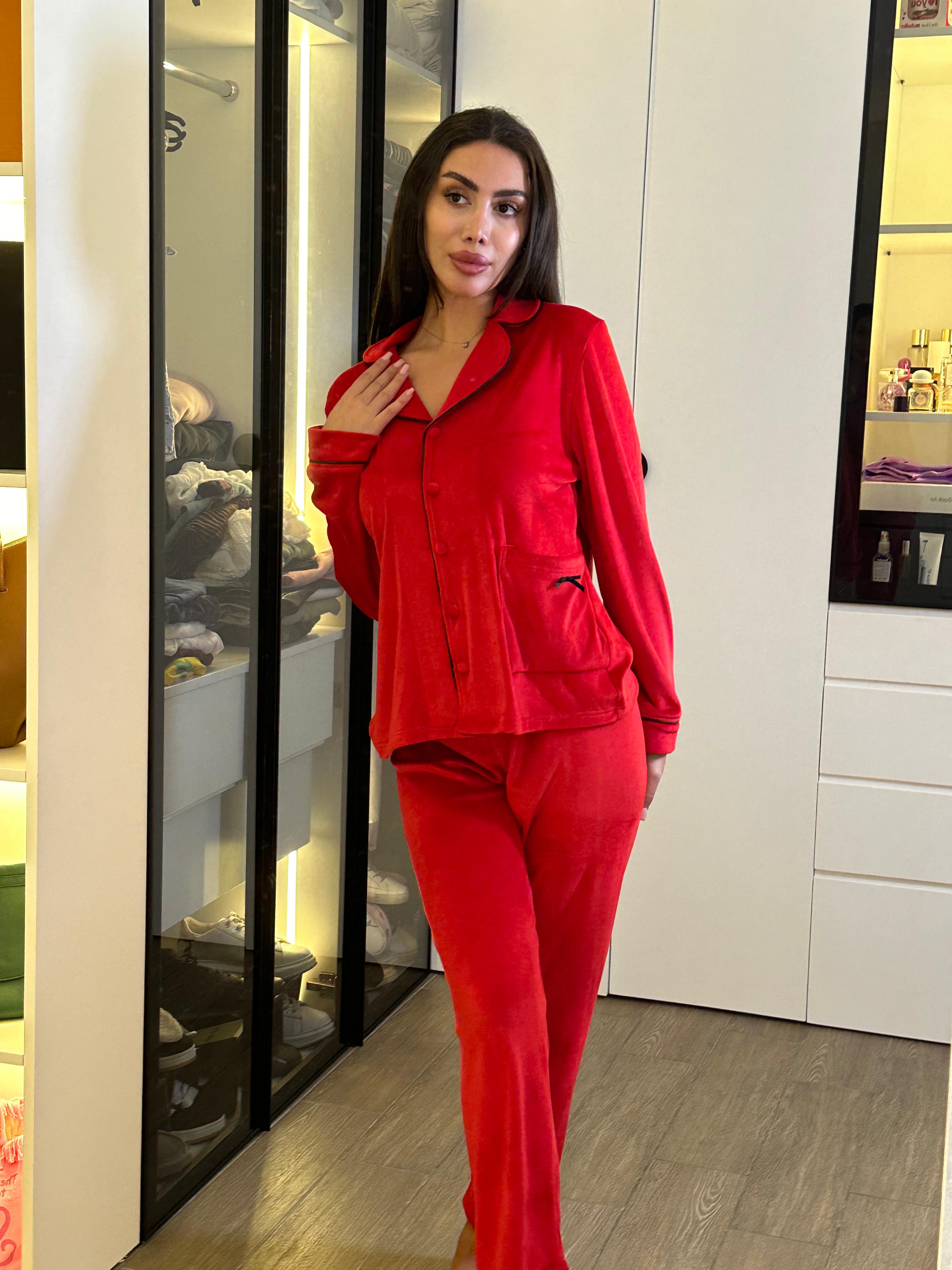 Dream Fleece Button-Up Pants Pajama Set