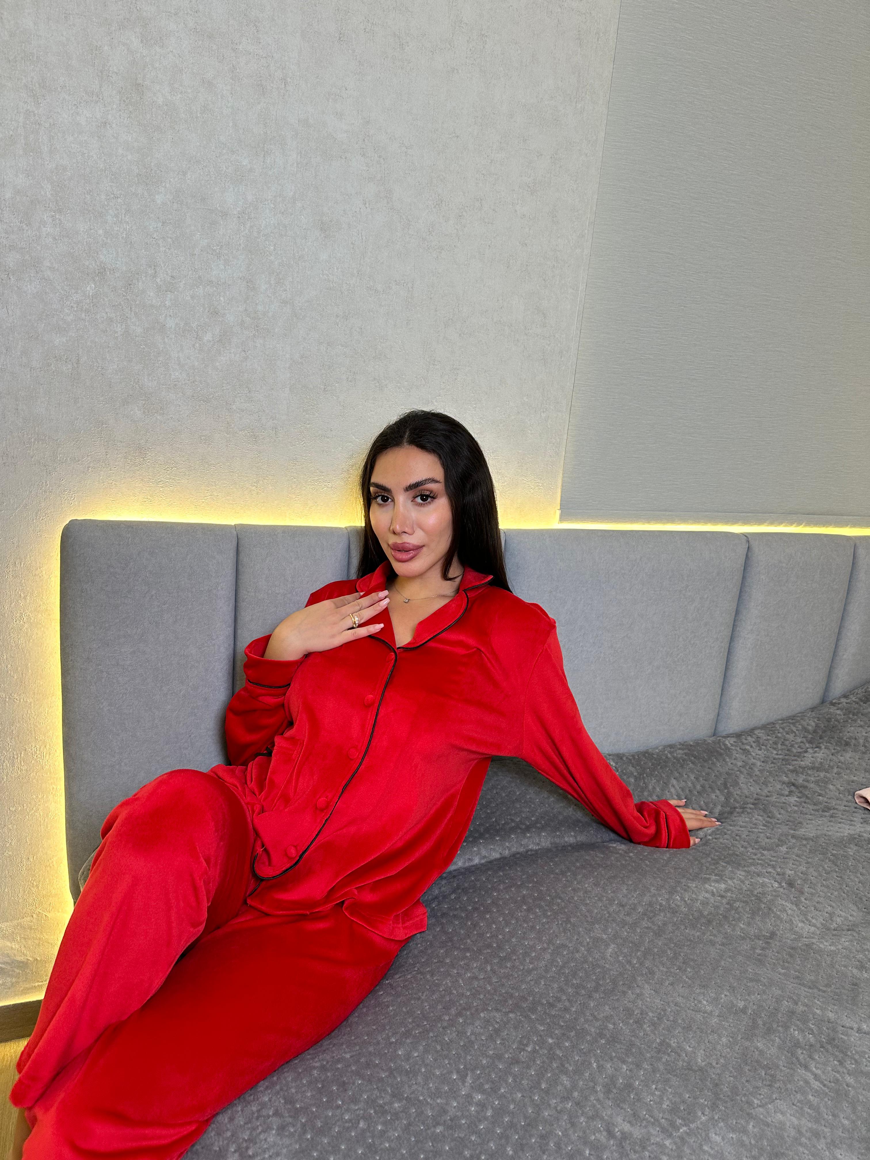 Dream Fleece Button-Up Pants Pajama Set