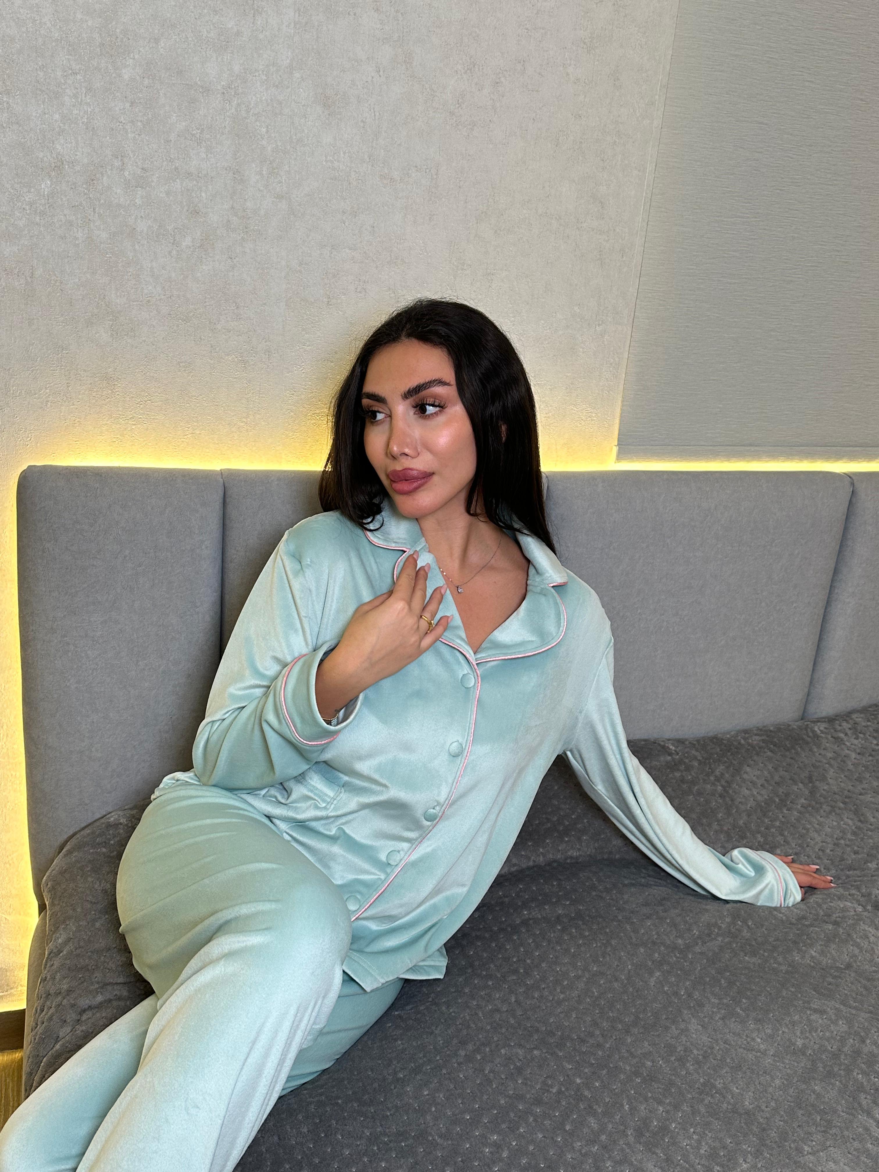 Dream Fleece Button-Up Pants Pajama Set