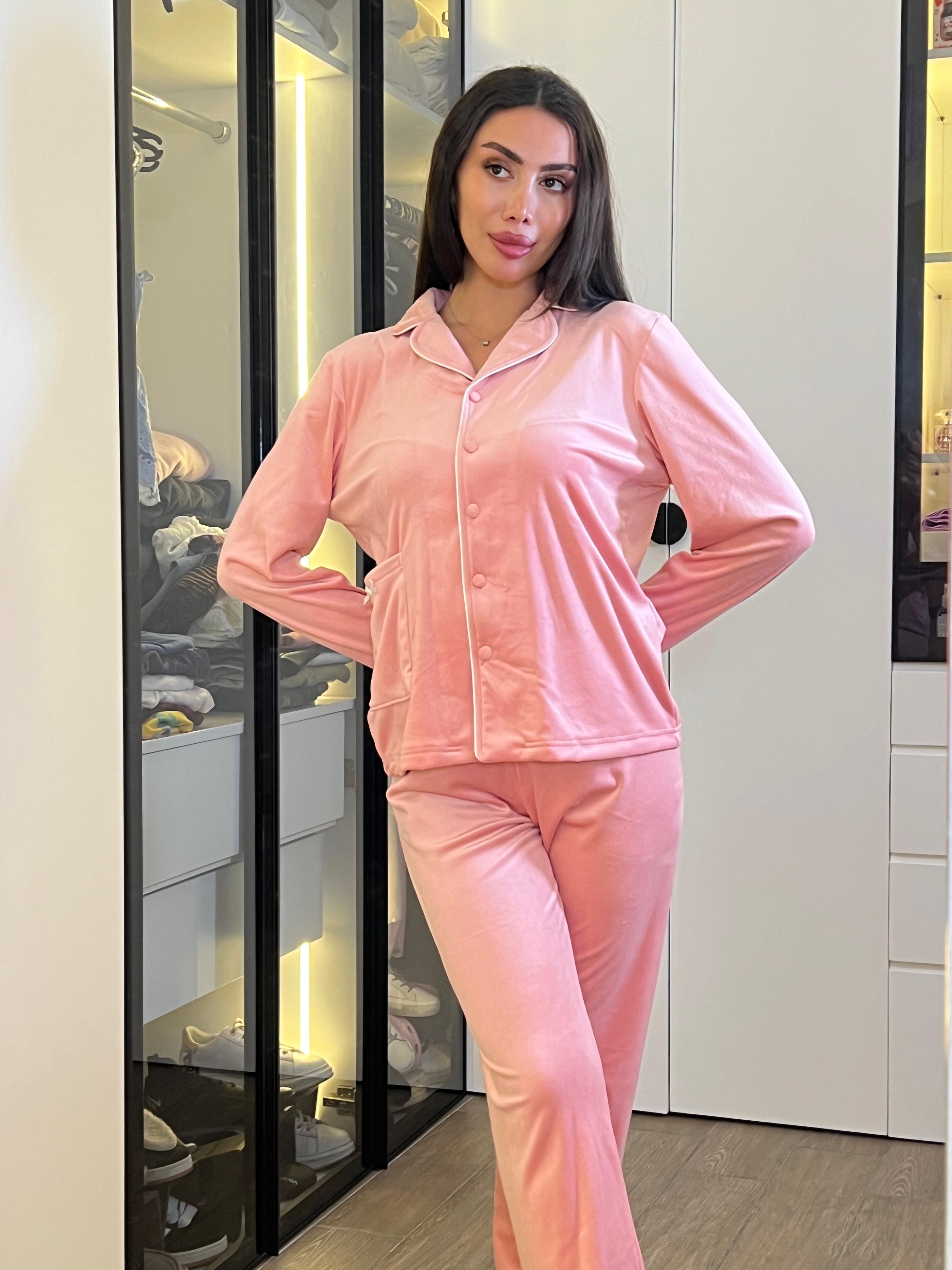 Dream Fleece Button-Up Pants Pajama Set