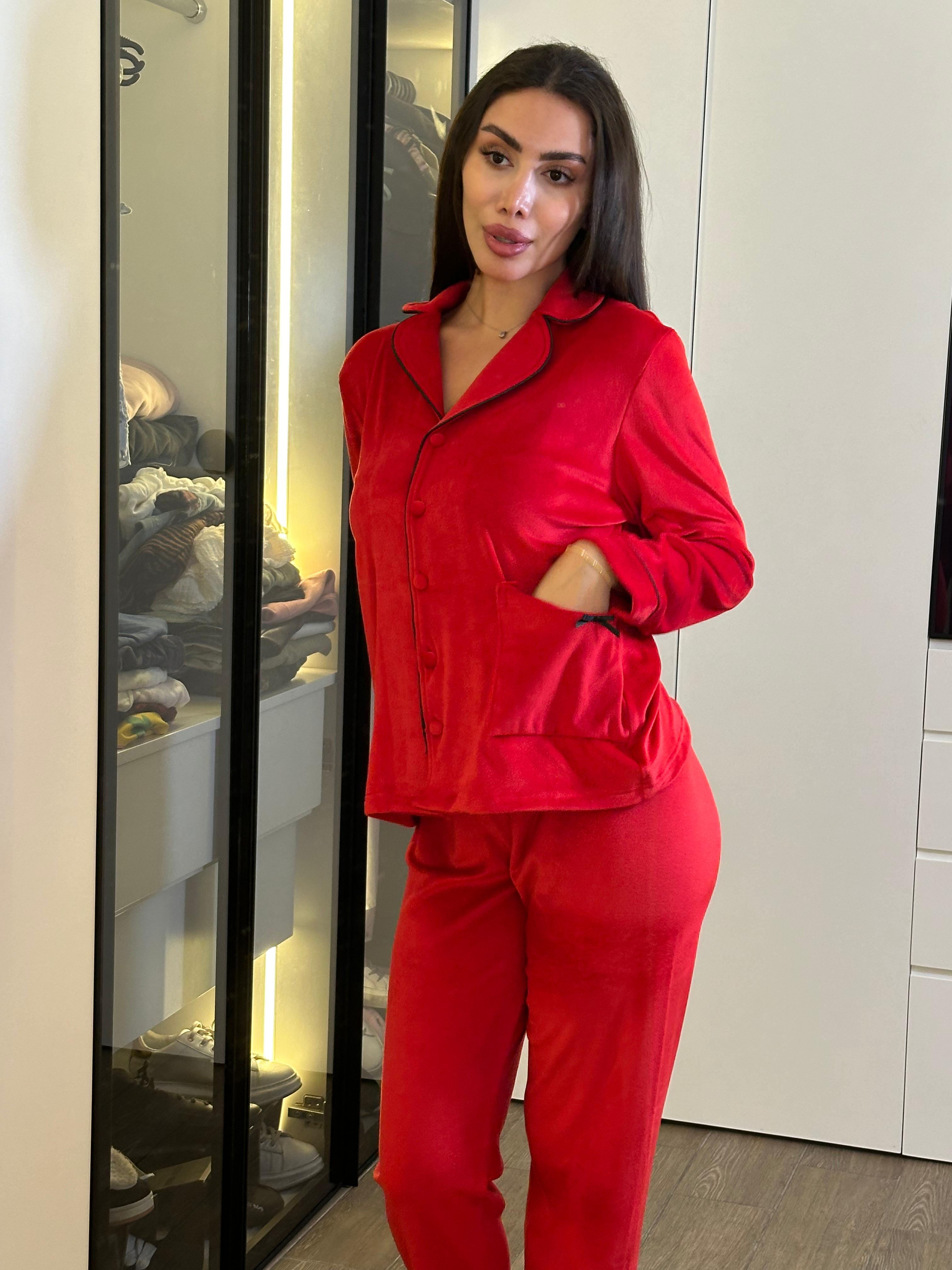 Dream Fleece Button-Up Pants Pajama Set