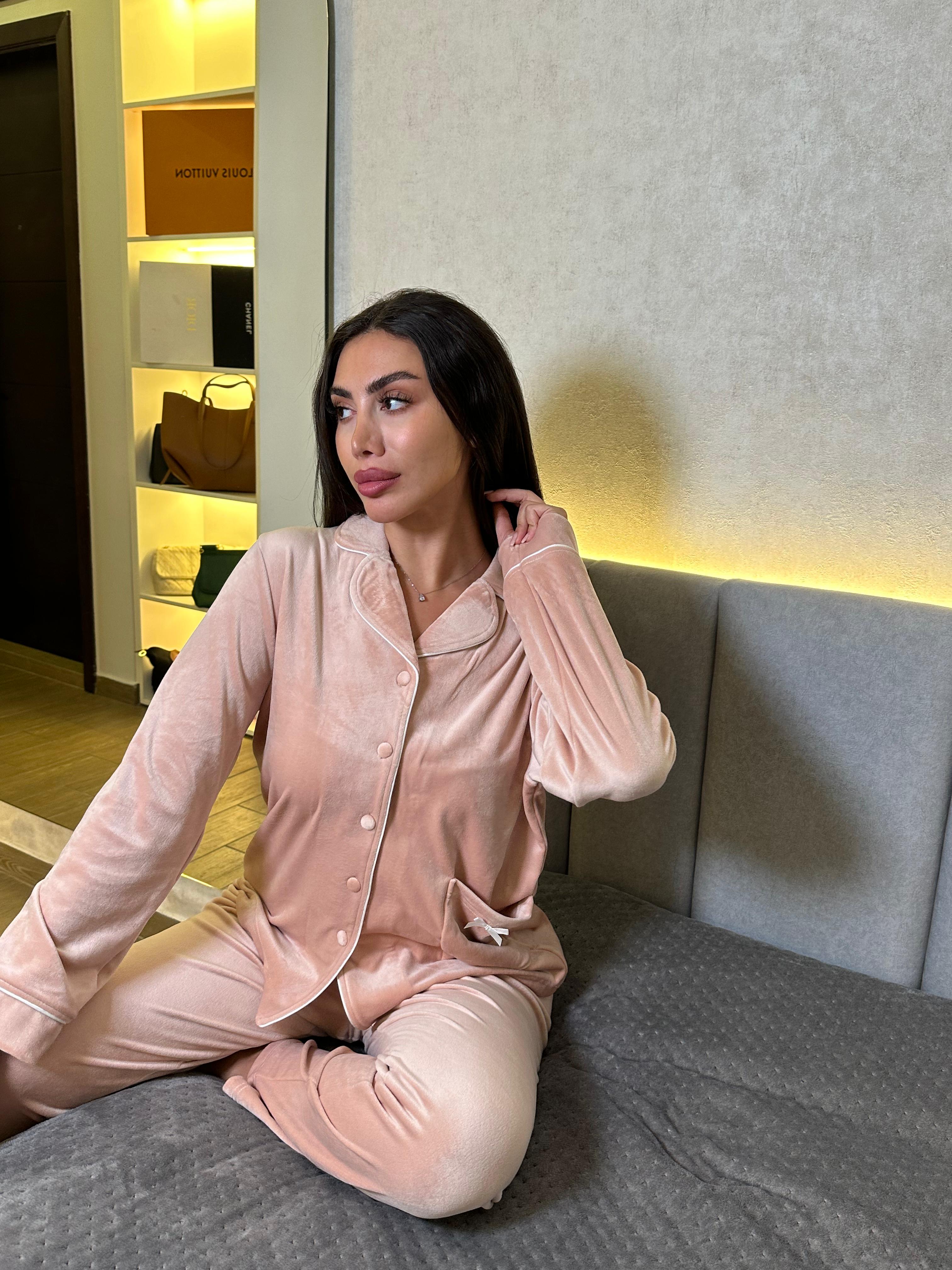 Dream Fleece Button-Up Pants Pajama Set