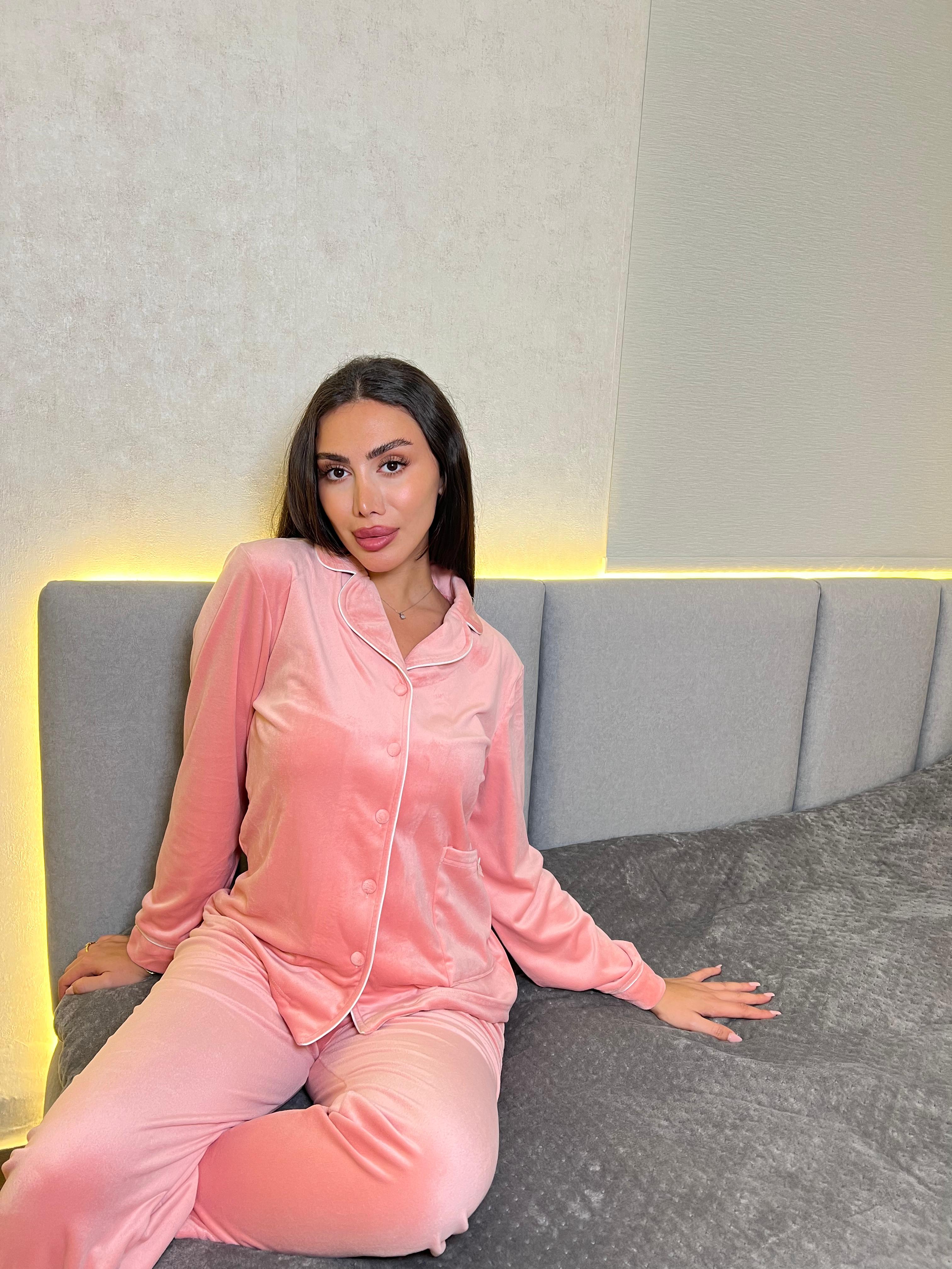 Dream Fleece Button-Up Pants Pajama Set