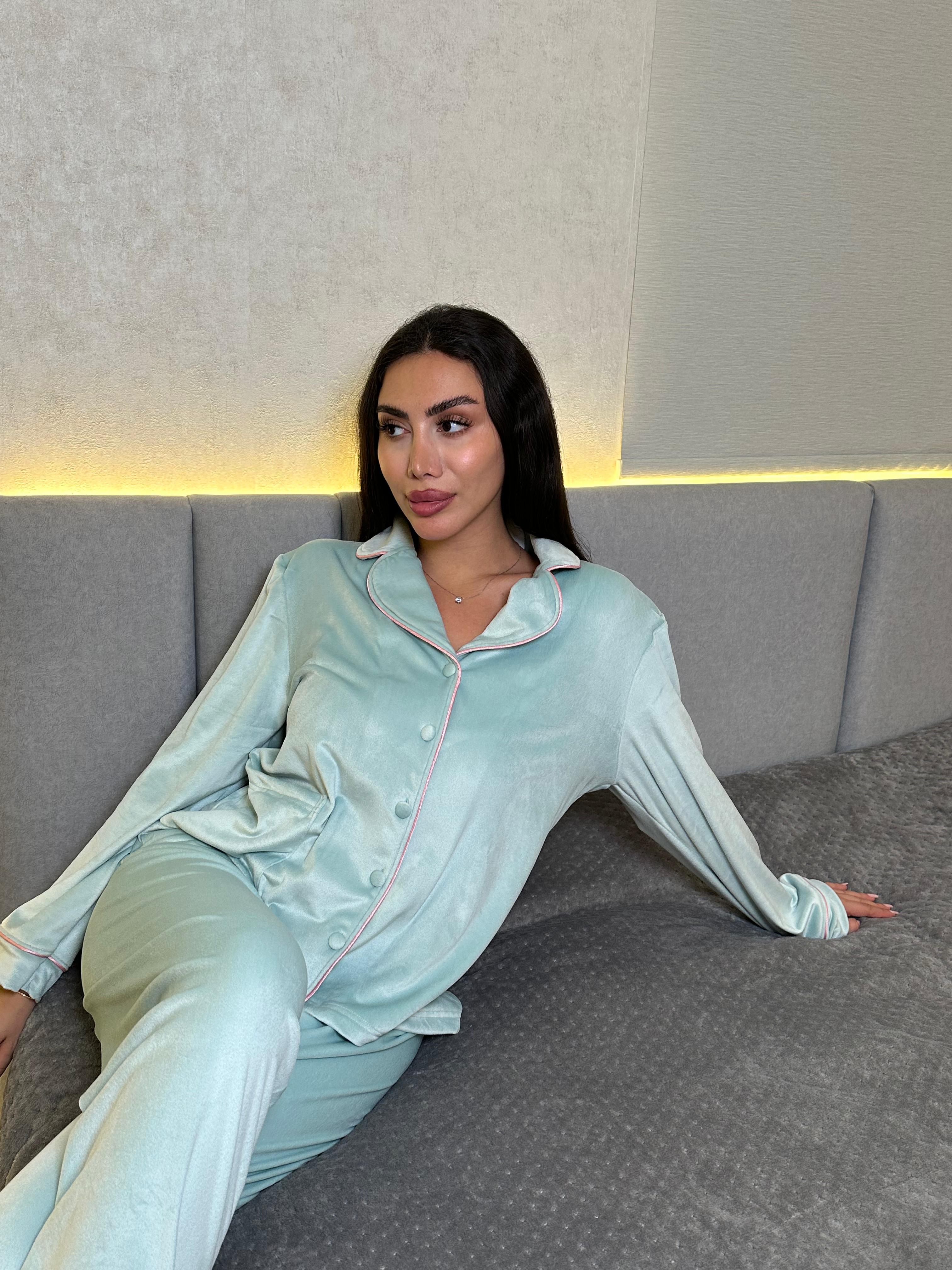 Dream Fleece Button-Up Pants Pajama Set