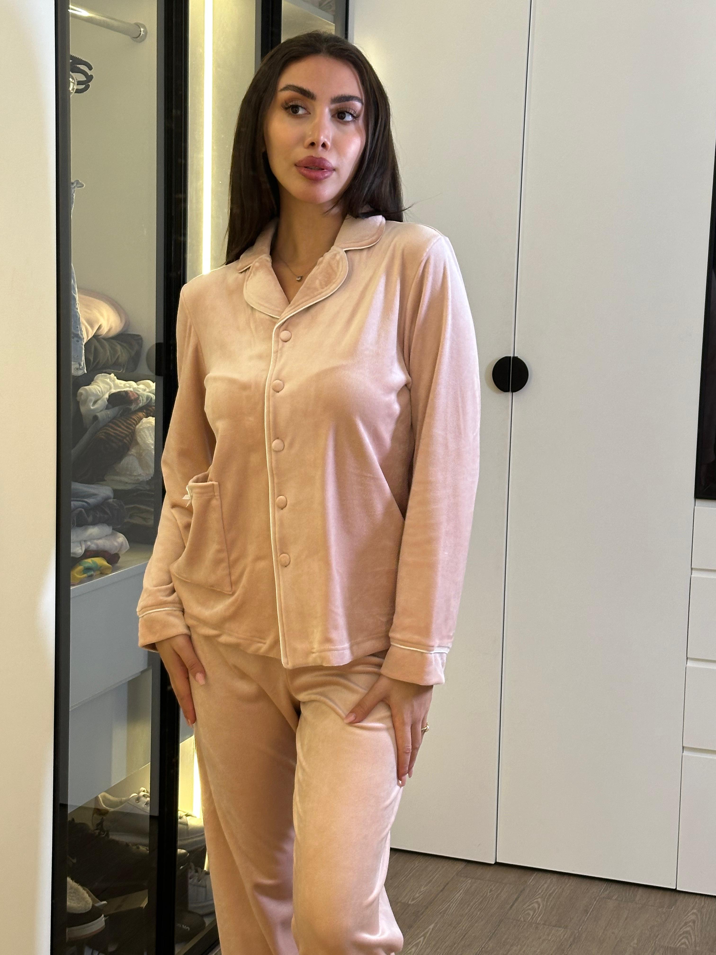 Dream Fleece Button-Up Pants Pajama Set